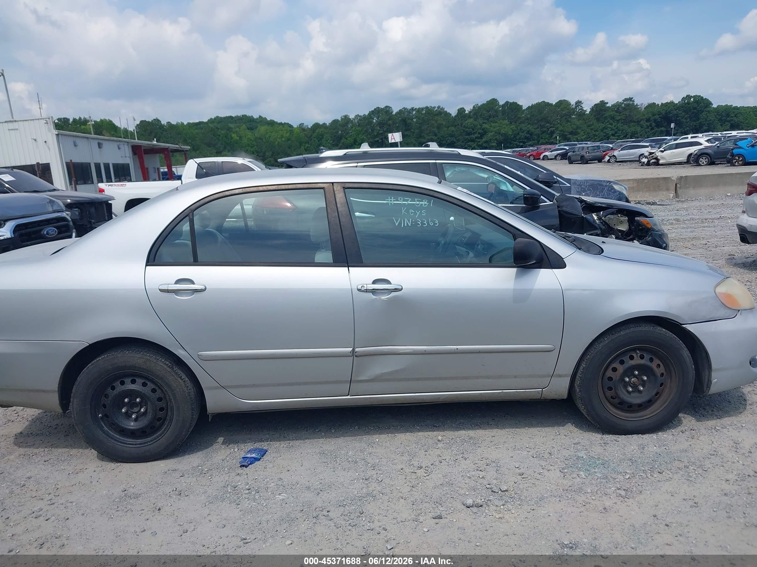 2008 Toyota Corolla Le Silver vin: 1NXBR32E98Z953363