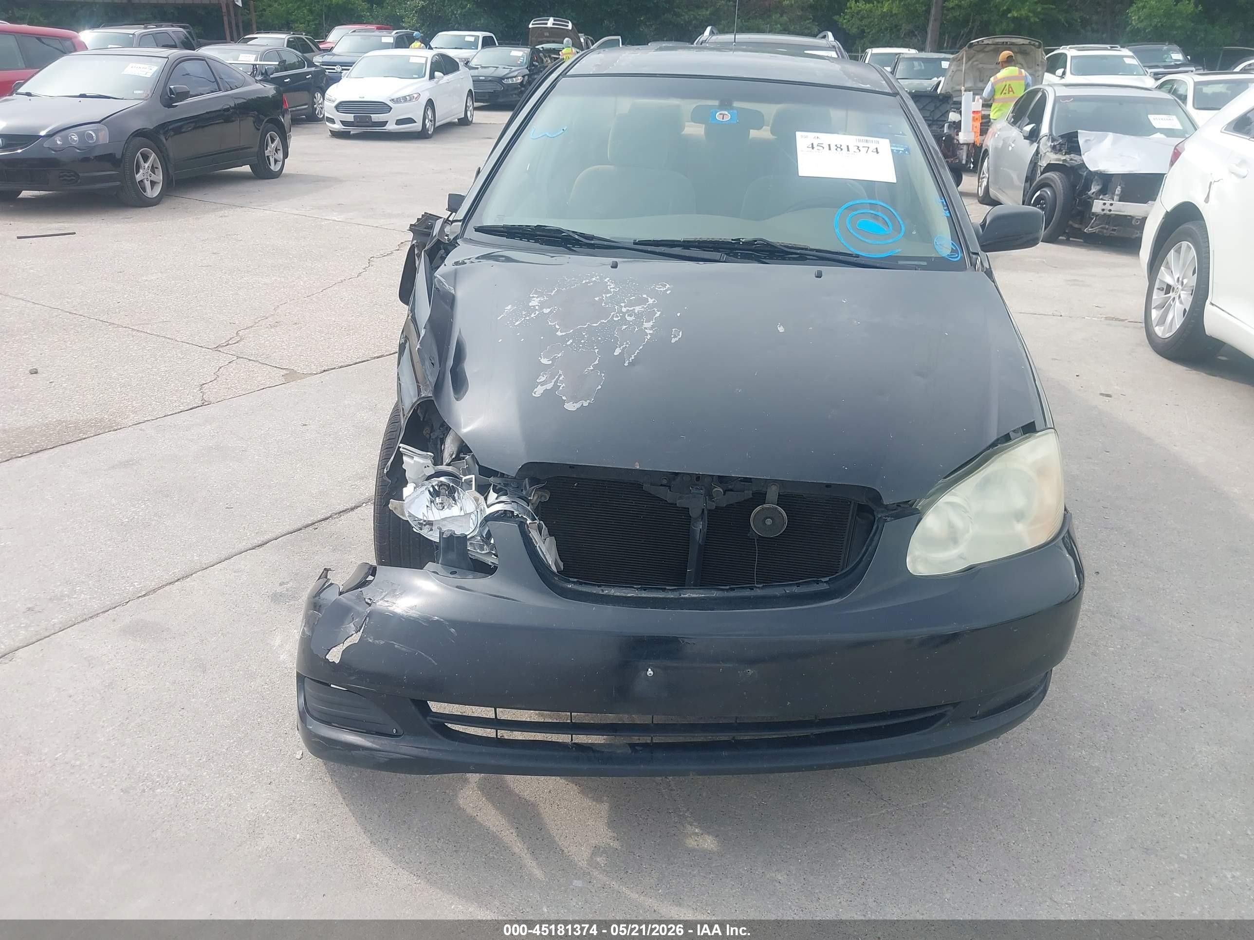 2008 Toyota Corolla Ce Black vin: 1NXBR32E98Z953539