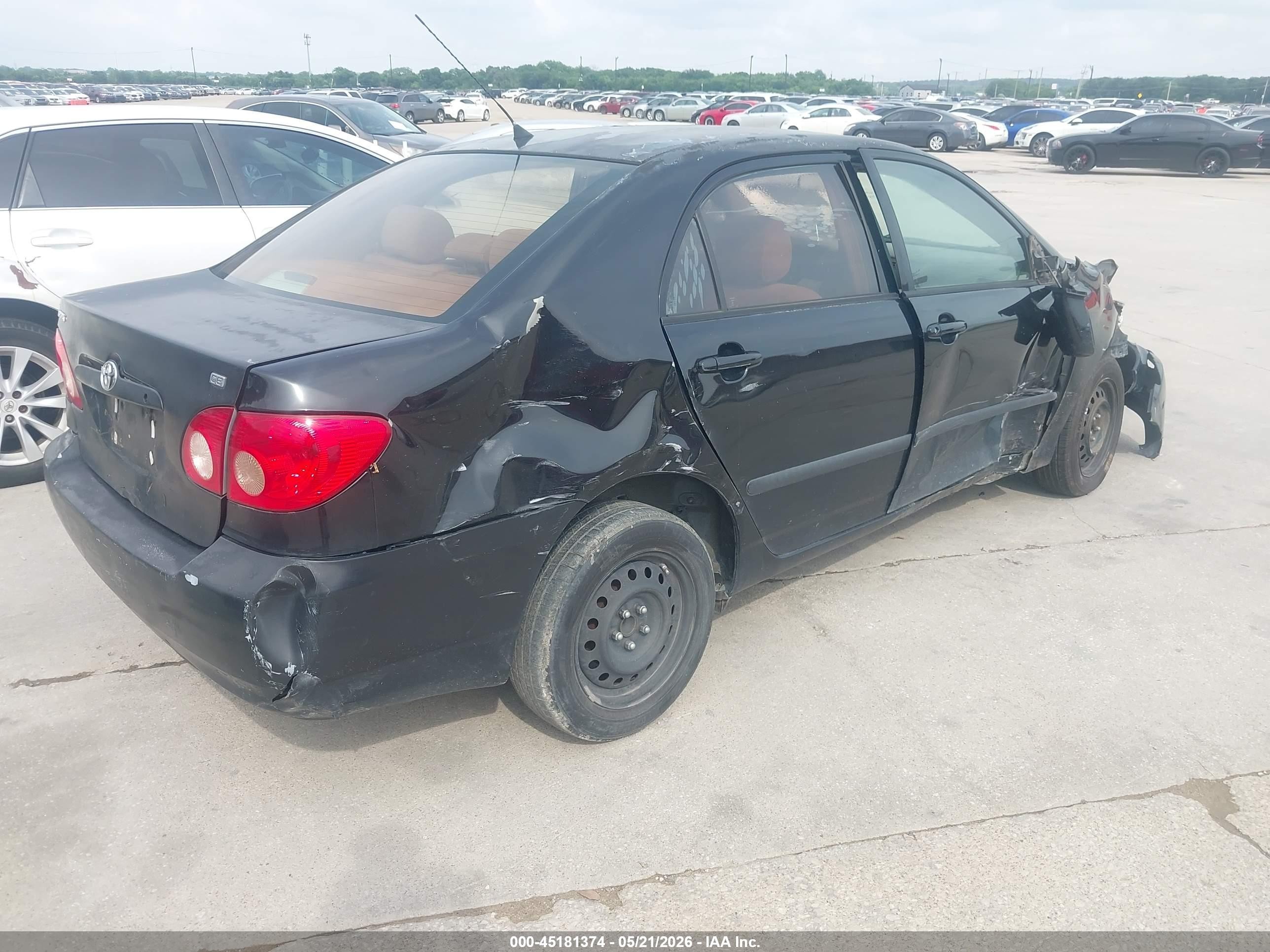 2008 Toyota Corolla Ce Black vin: 1NXBR32E98Z953539
