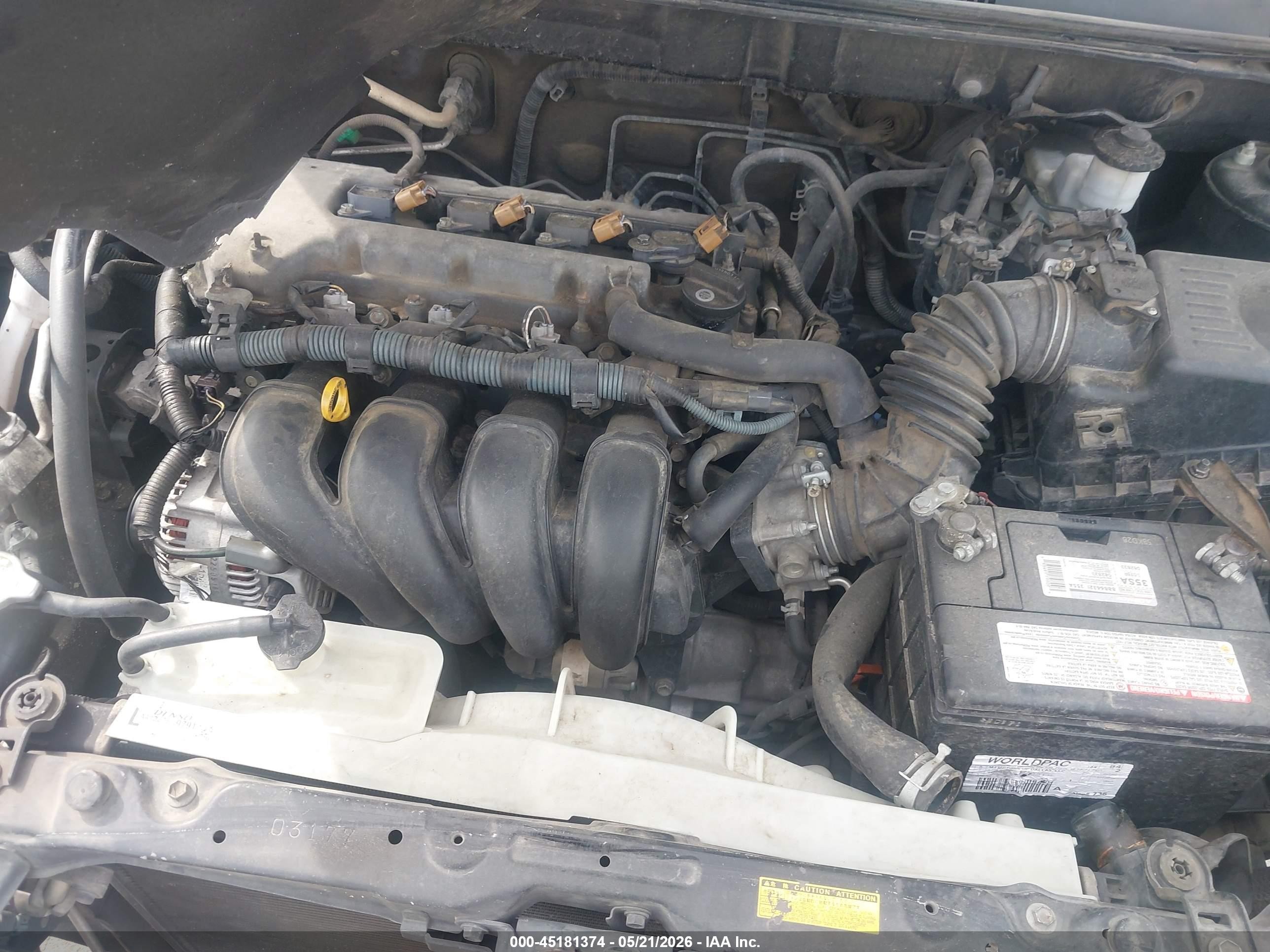 2008 Toyota Corolla Ce Black vin: 1NXBR32E98Z953539