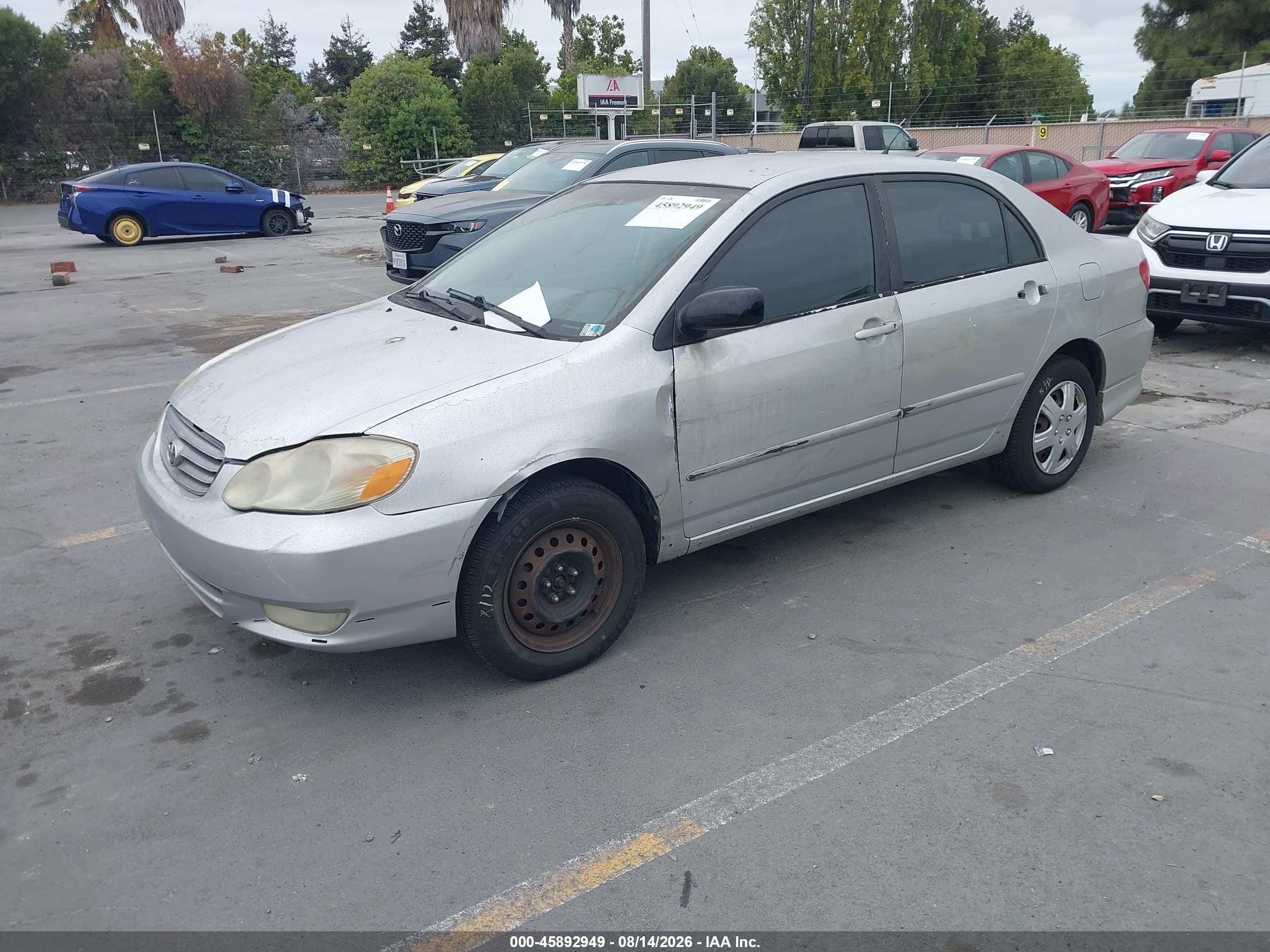 2003 Toyota Corolla S Gray vin: 1NXBR32EX3Z033492