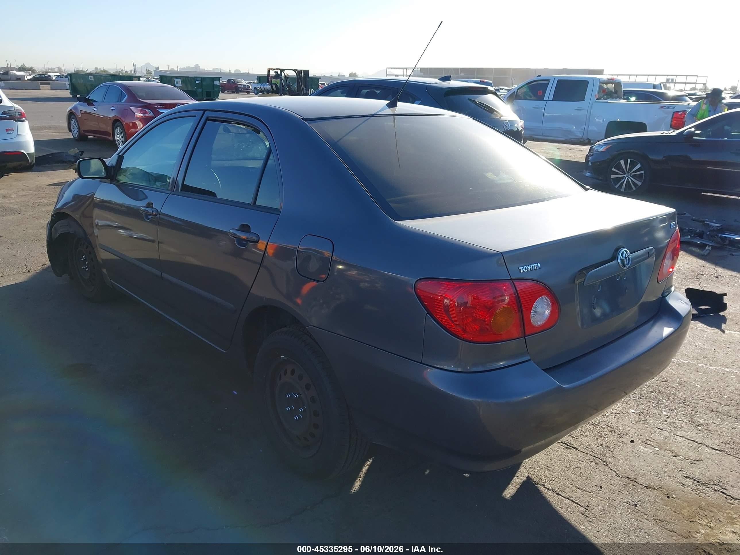 2003 Toyota Corolla Ce Gray vin: 1NXBR32EX3Z040295