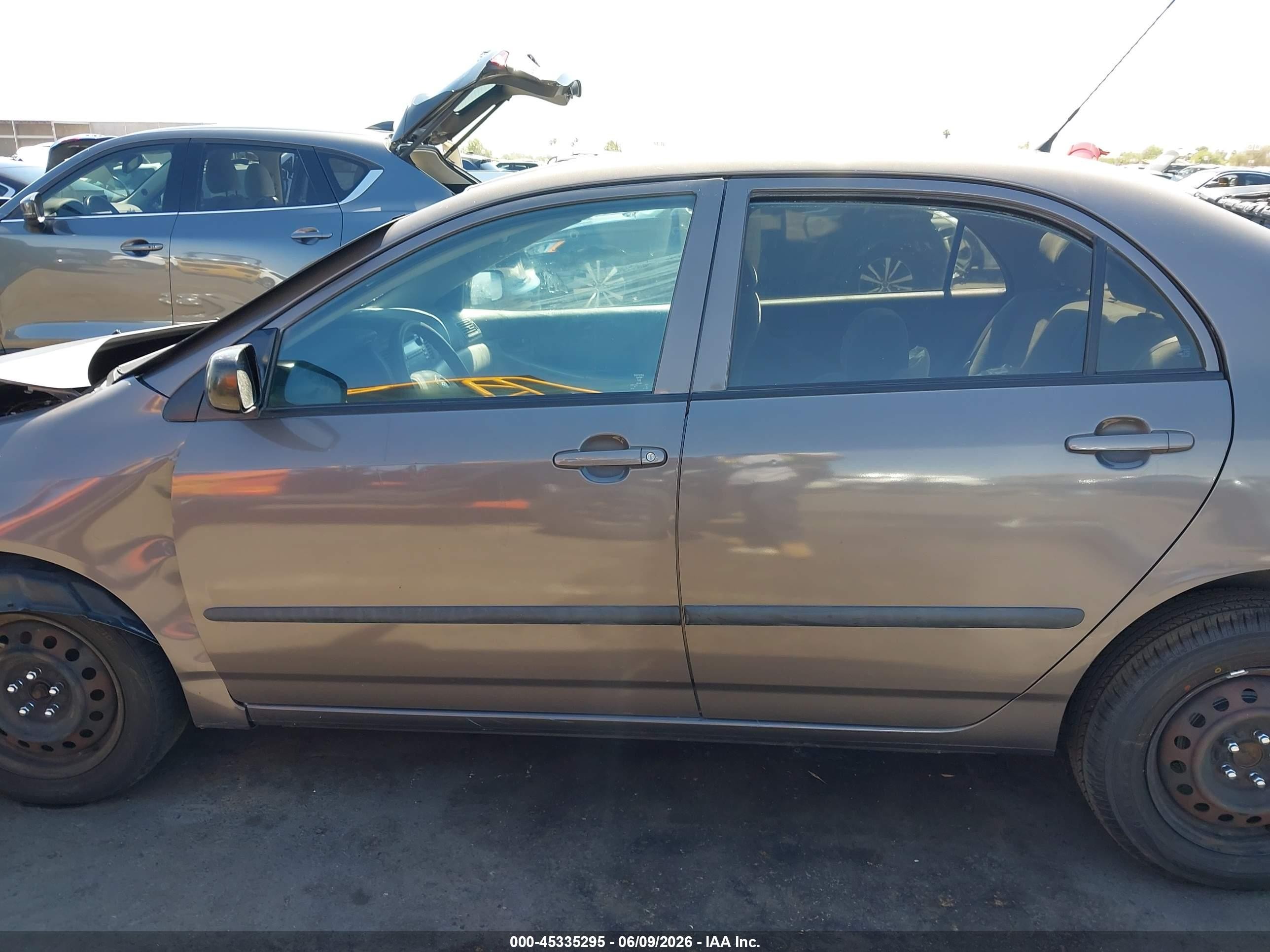 2003 Toyota Corolla Ce Gray vin: 1NXBR32EX3Z040295