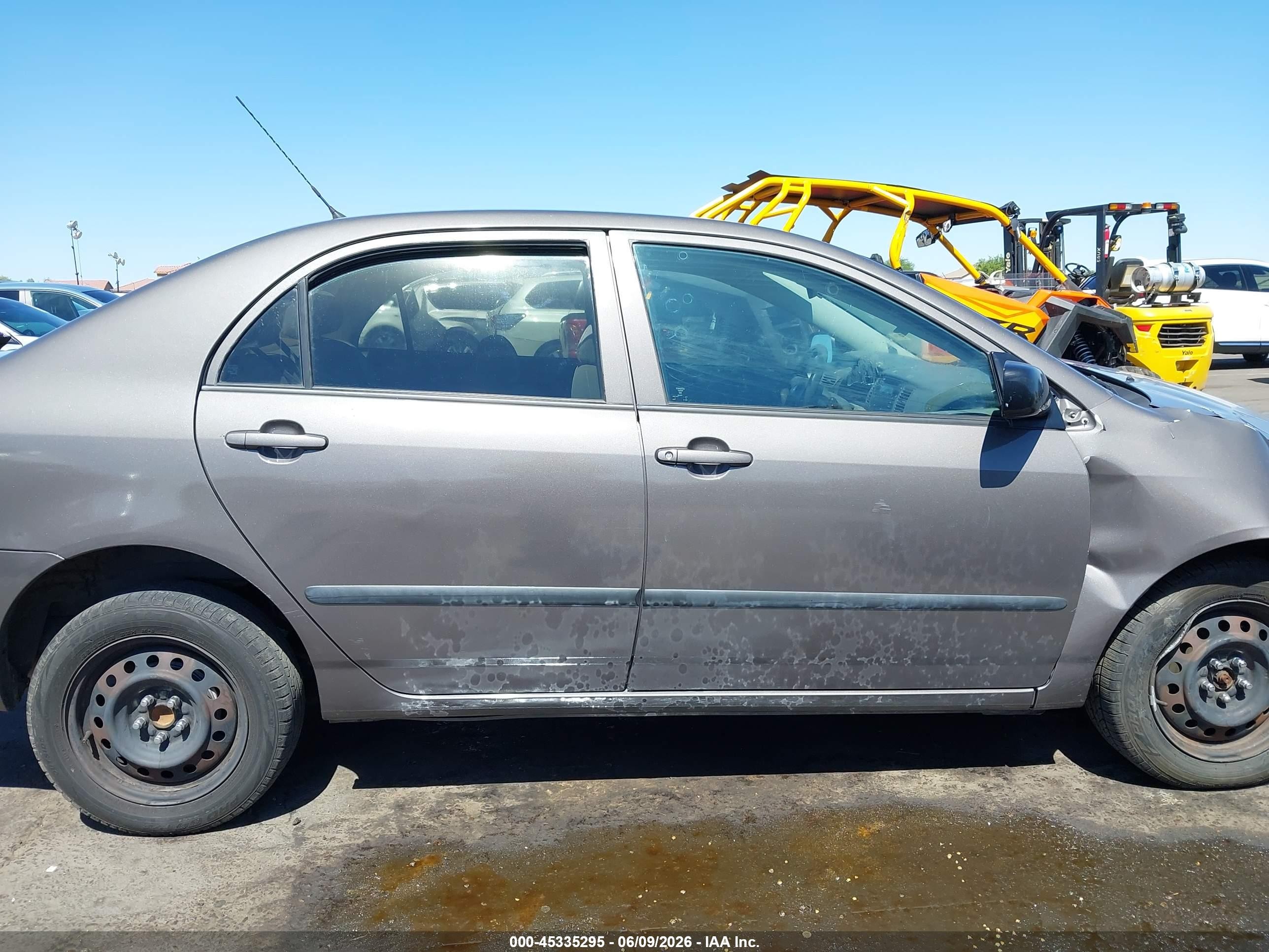 2003 Toyota Corolla Ce Gray vin: 1NXBR32EX3Z040295