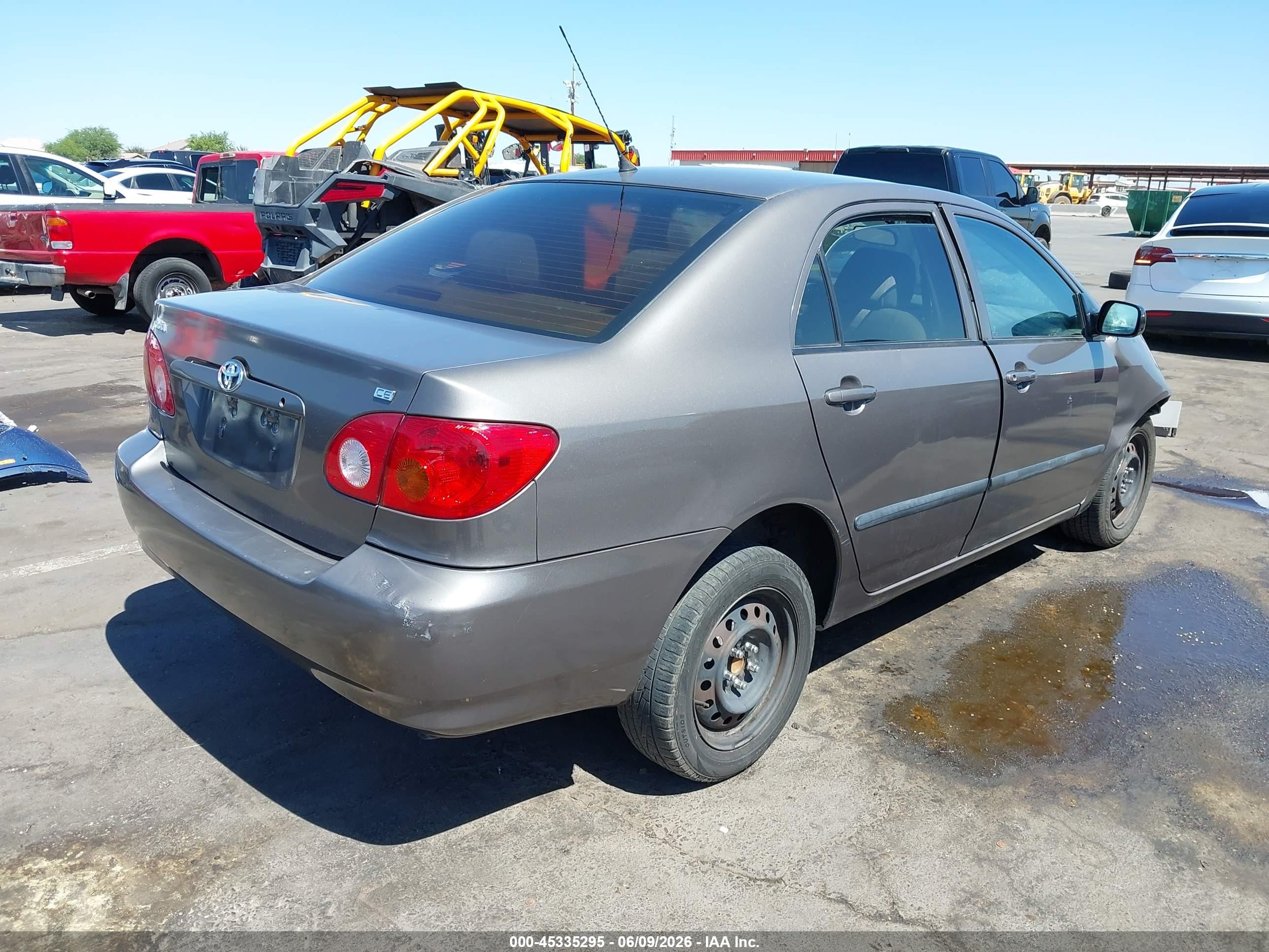 2003 Toyota Corolla Ce Gray vin: 1NXBR32EX3Z040295