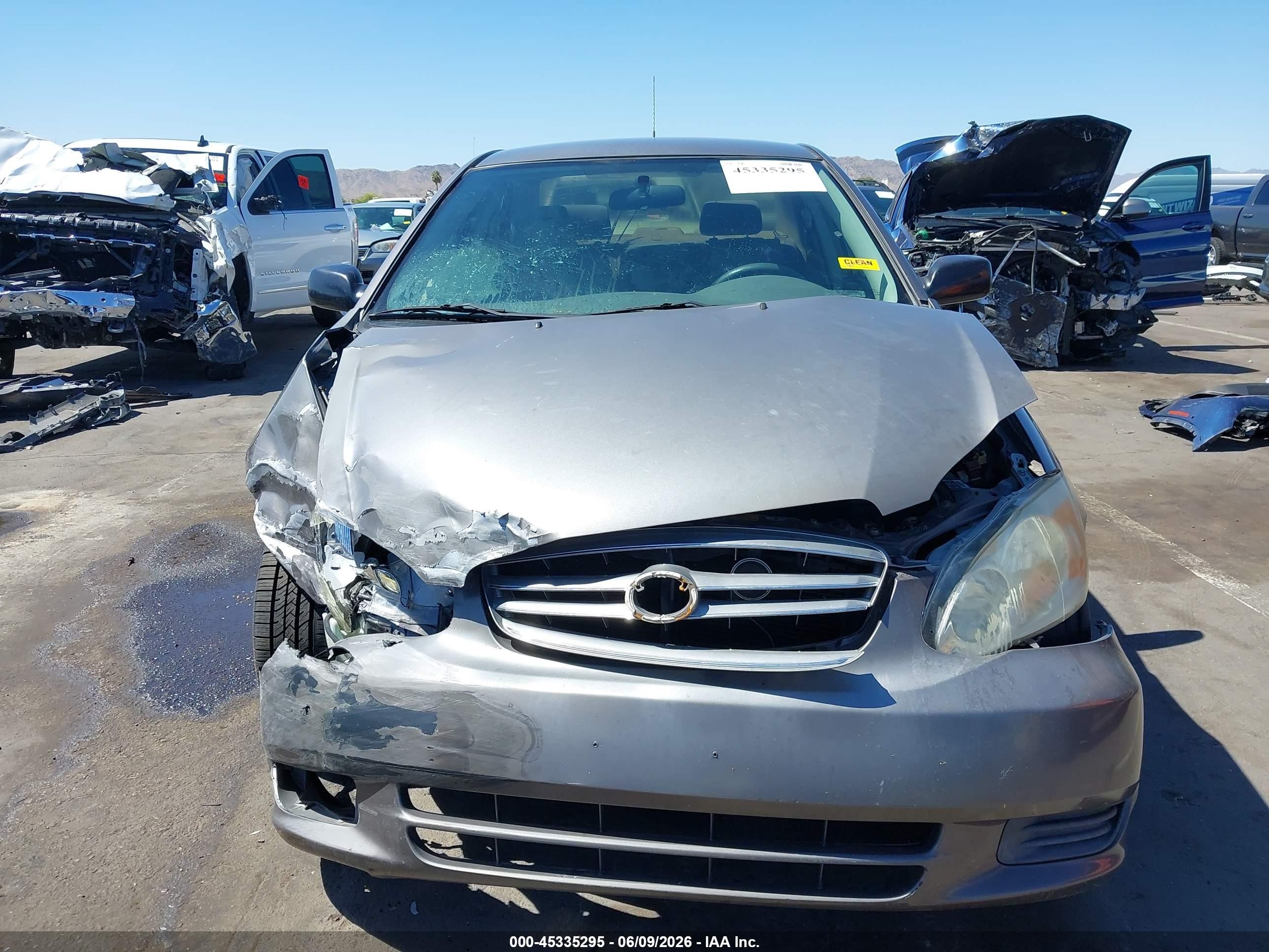 2003 Toyota Corolla Ce Gray vin: 1NXBR32EX3Z040295