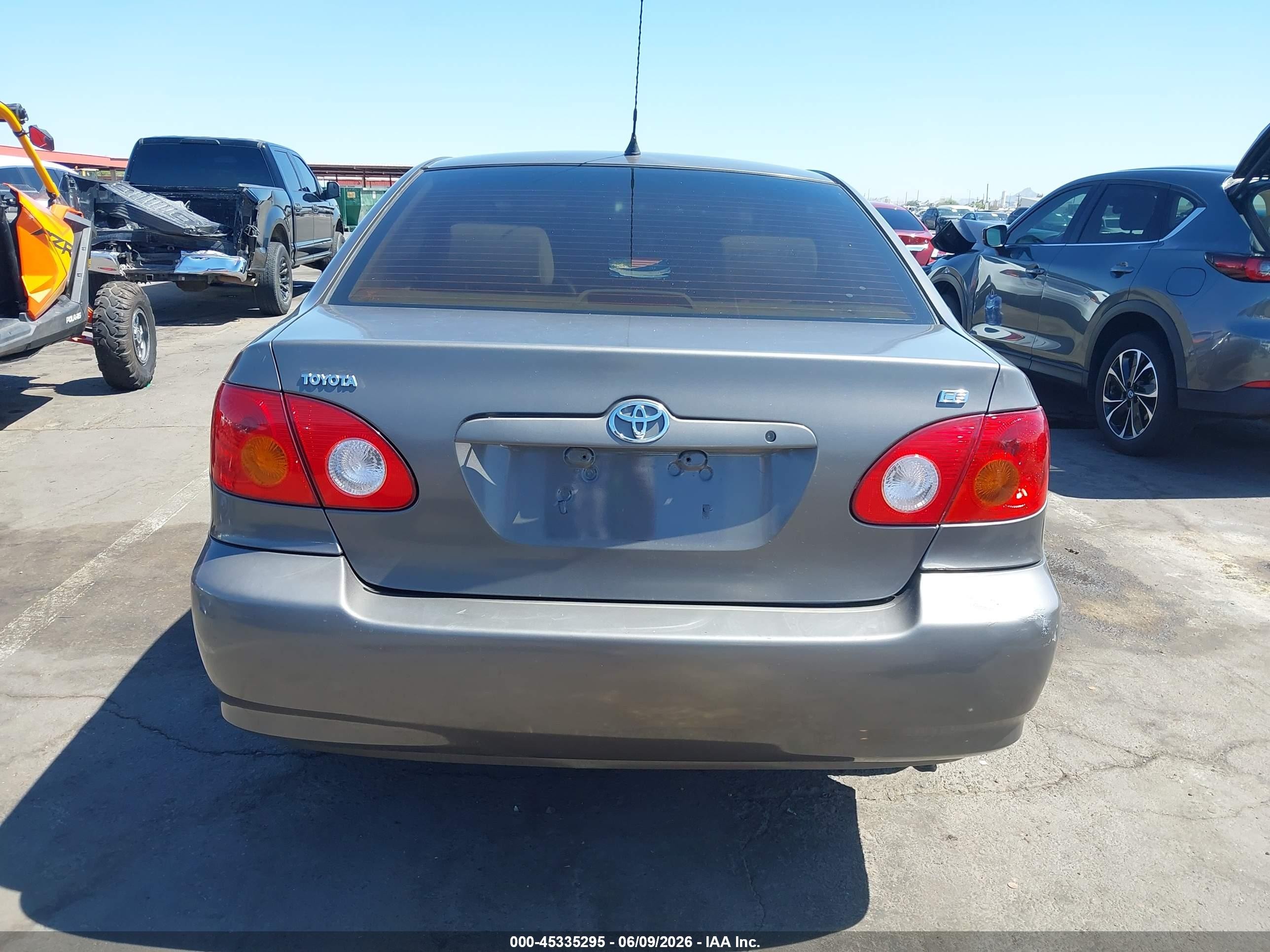 2003 Toyota Corolla Ce Gray vin: 1NXBR32EX3Z040295
