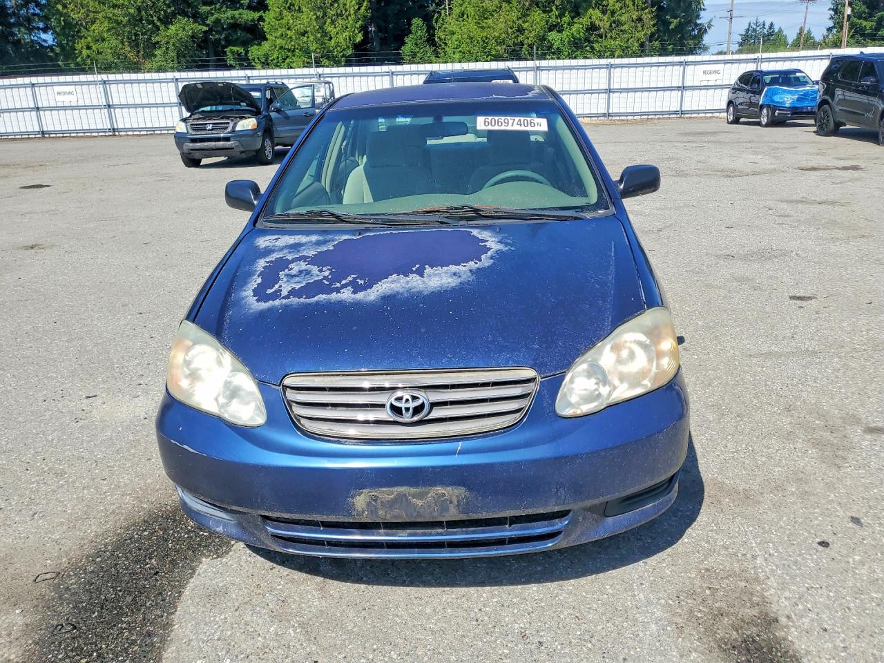 2003 Toyota Corolla Ce Blue vin: 1NXBR32EX3Z057727