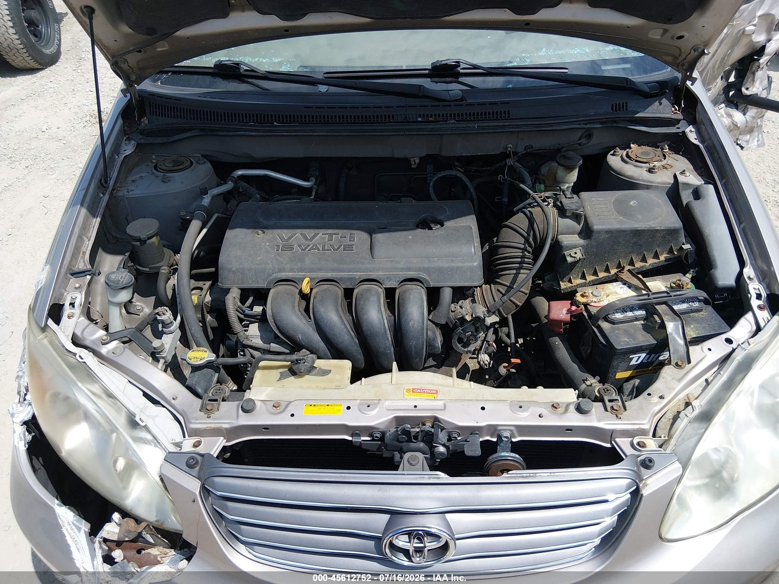 2003 Toyota Corolla Ce Tan vin: 1NXBR32EX3Z070736