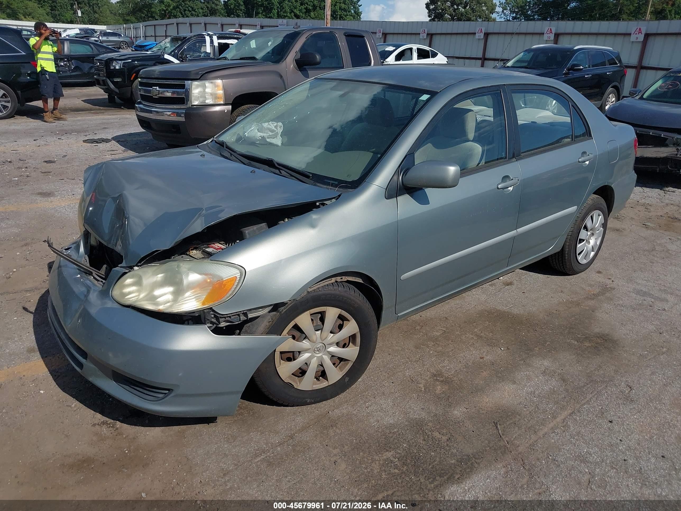 2003 Toyota Corolla Le Gray vin: 1NXBR32EX3Z088735
