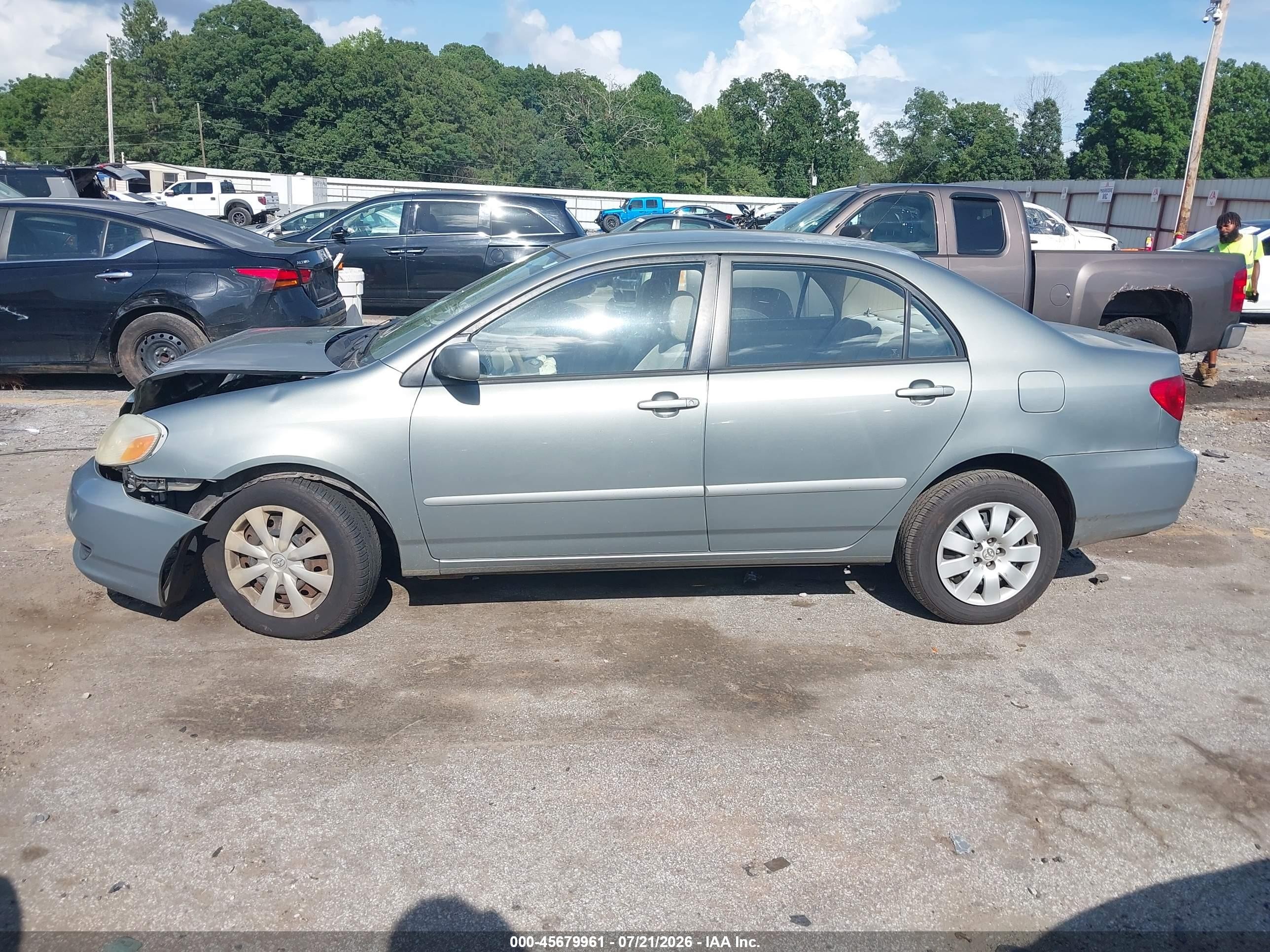 2003 Toyota Corolla Le Gray vin: 1NXBR32EX3Z088735