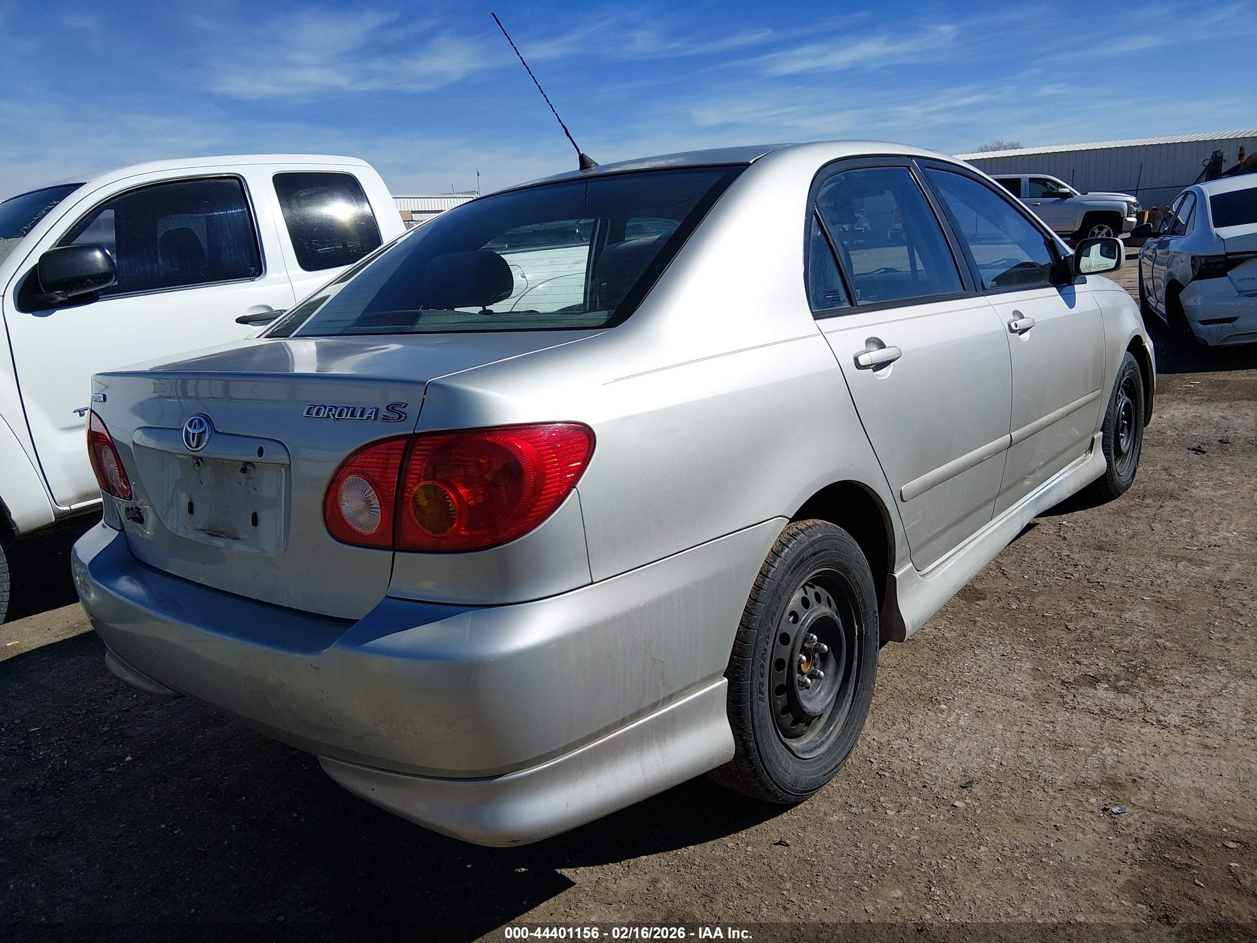 2003 Toyota Corolla S Silver vin: 1NXBR32EX3Z090405