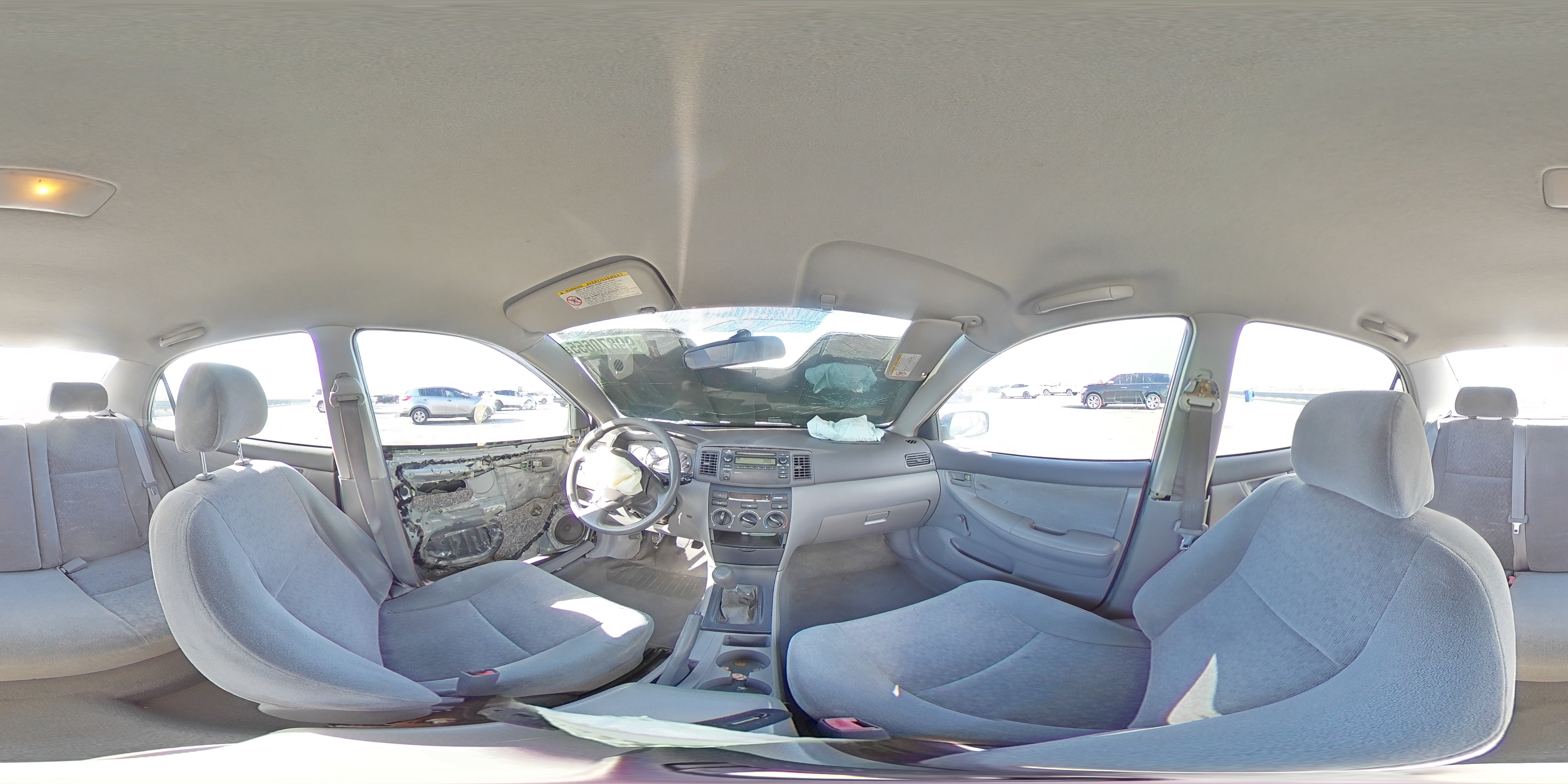 2003 Toyota Corolla Ce Silver vin: 1NXBR32EX3Z096401