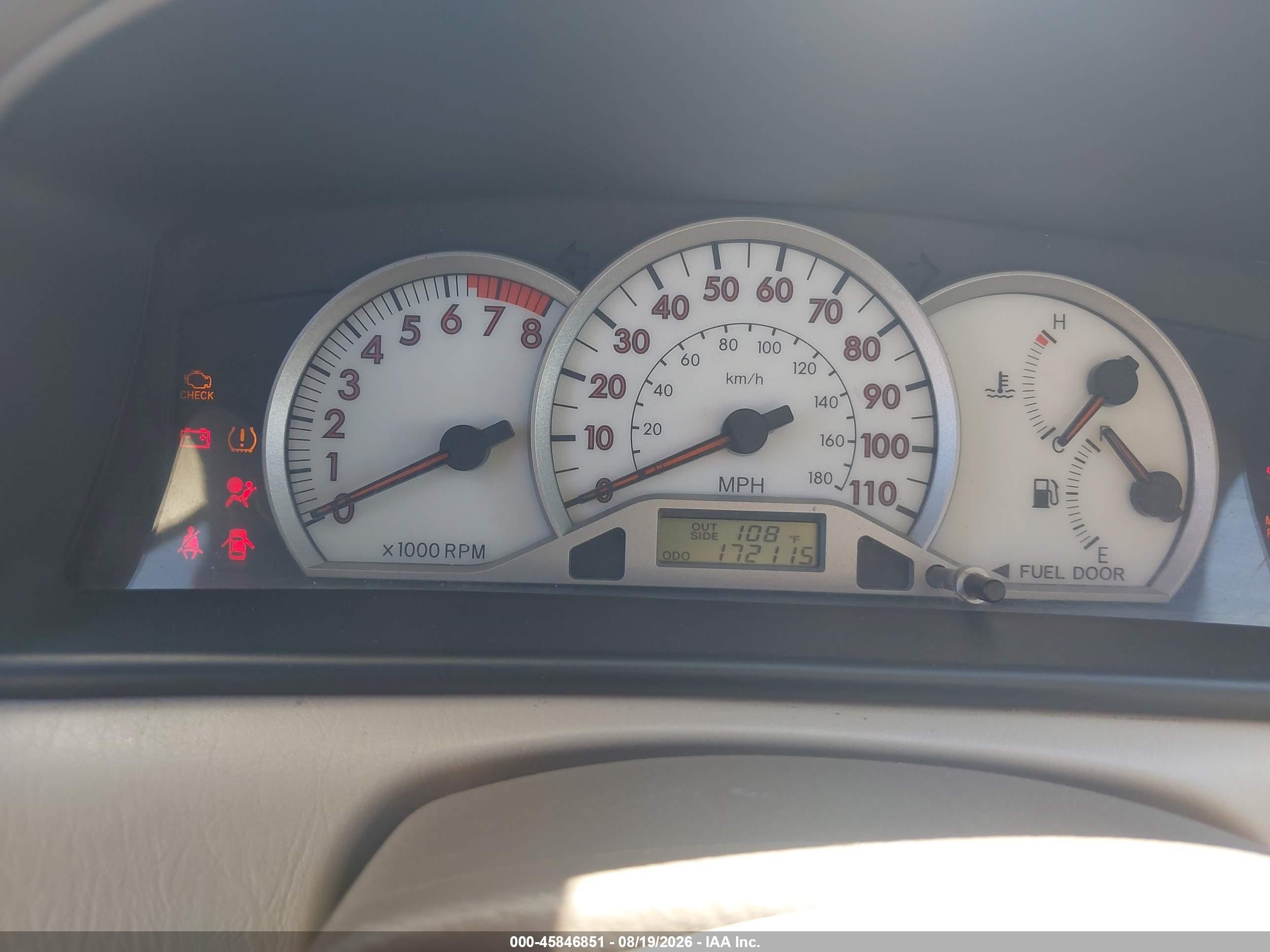2003 Toyota Corolla Le Tan vin: 1NXBR32EX3Z101371