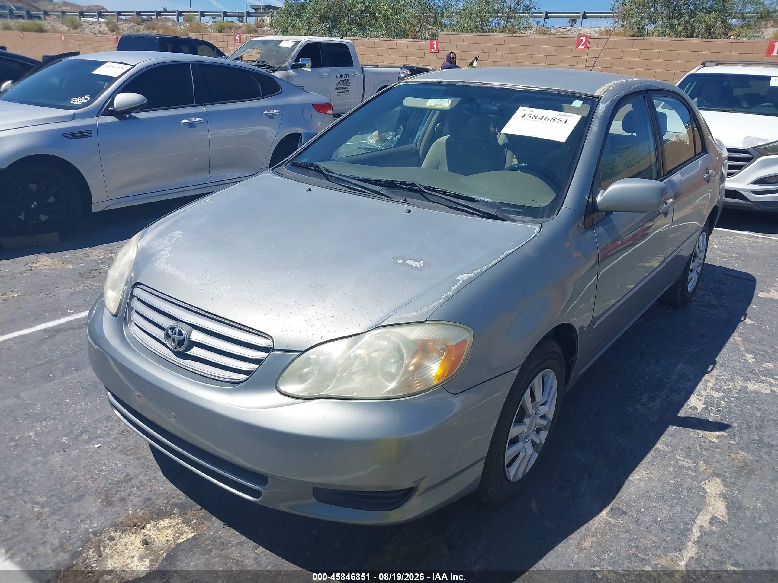 2003 Toyota Corolla Le Tan vin: 1NXBR32EX3Z101371
