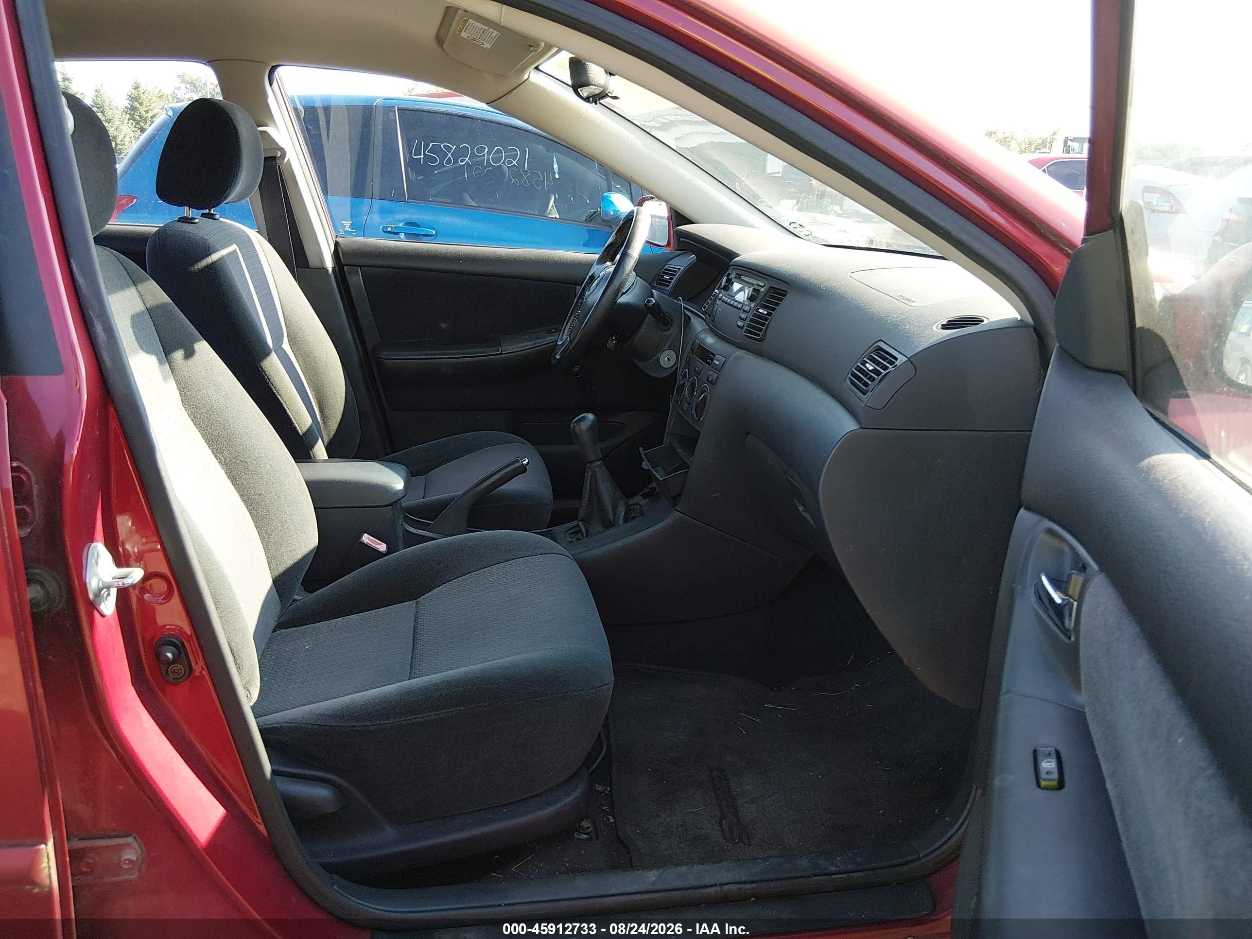 2003 Toyota Corolla S Red vin: 1NXBR32EX3Z140168