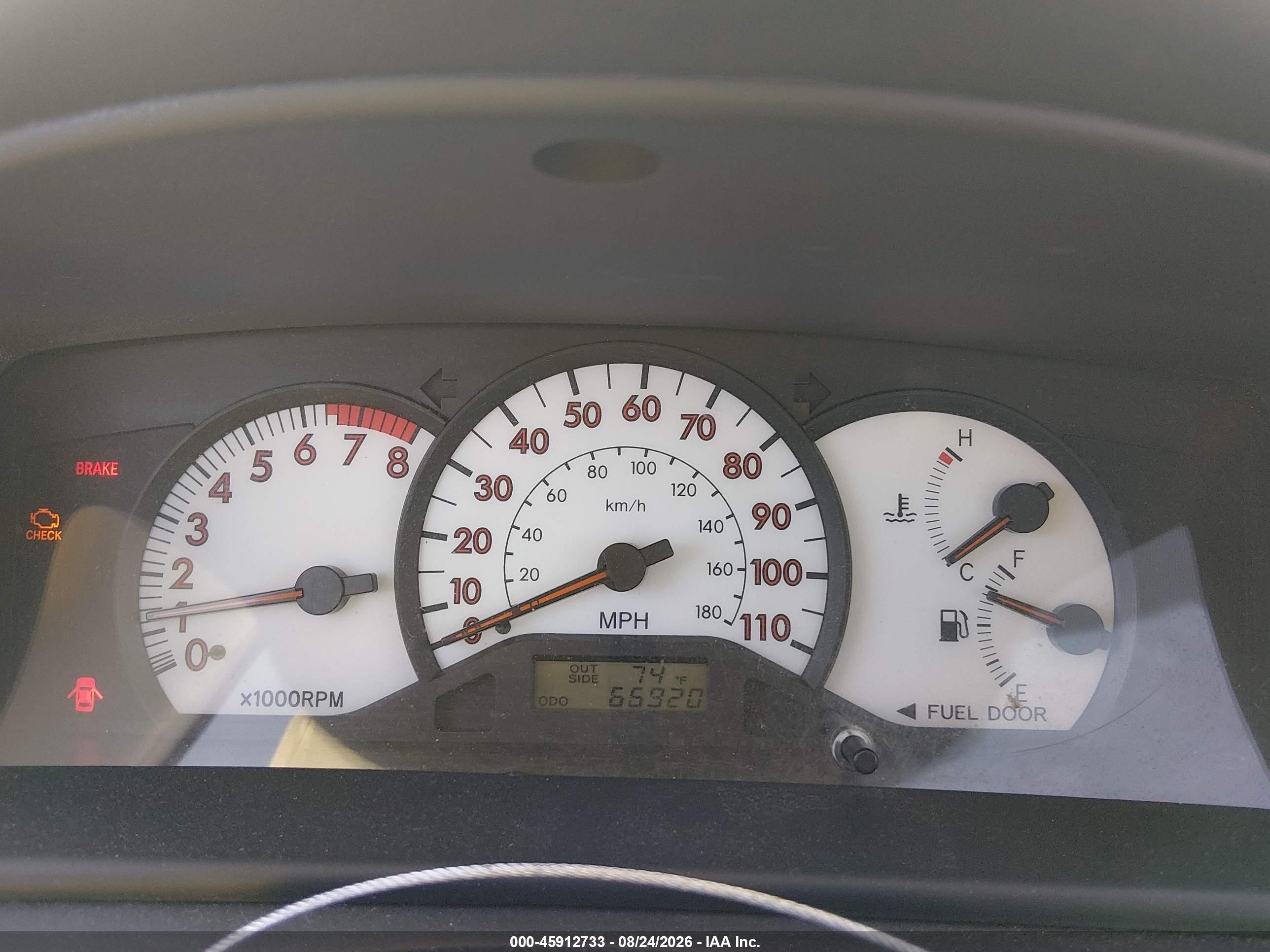 2003 Toyota Corolla S Red vin: 1NXBR32EX3Z140168