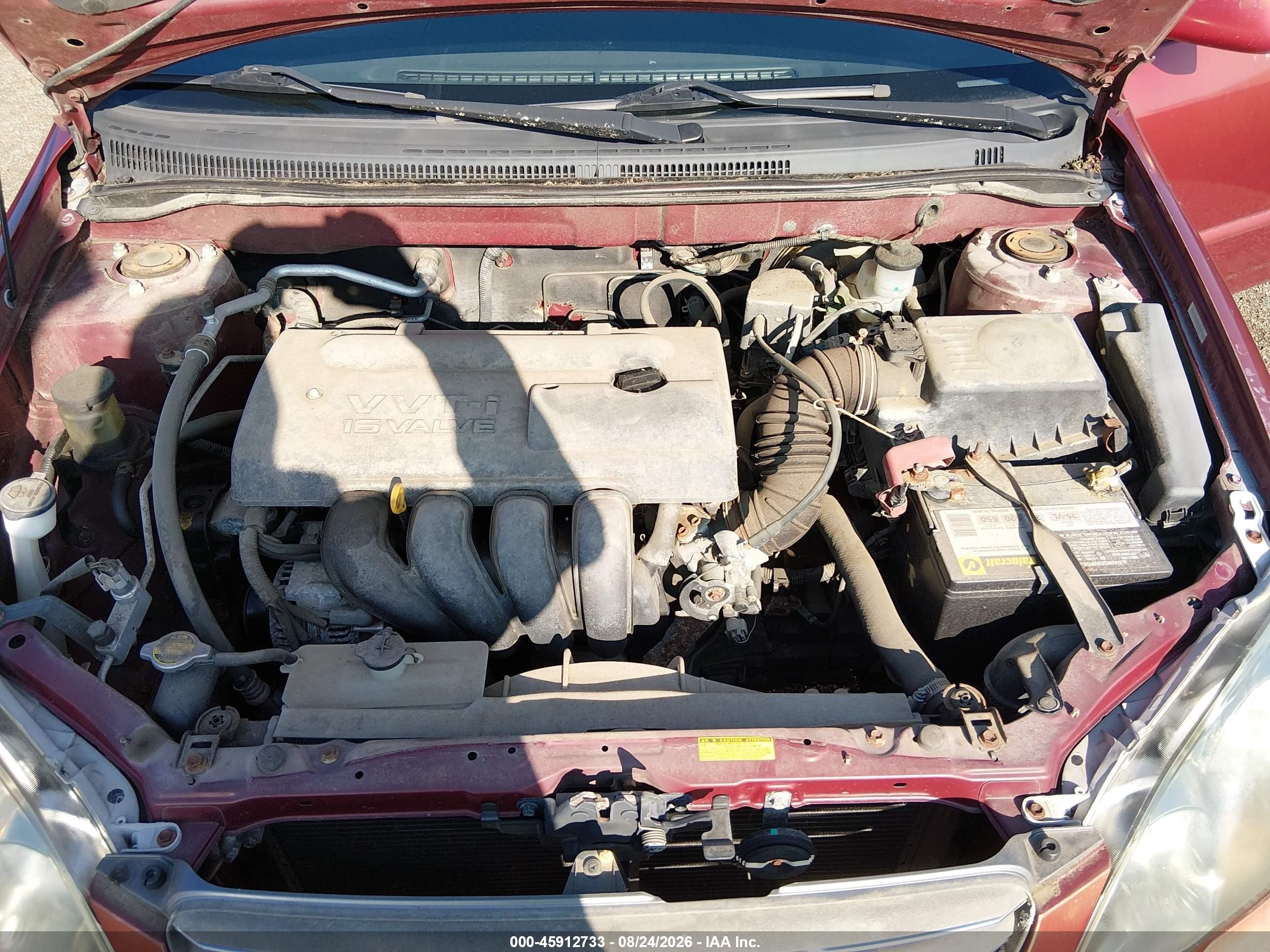 2003 Toyota Corolla S Red vin: 1NXBR32EX3Z140168