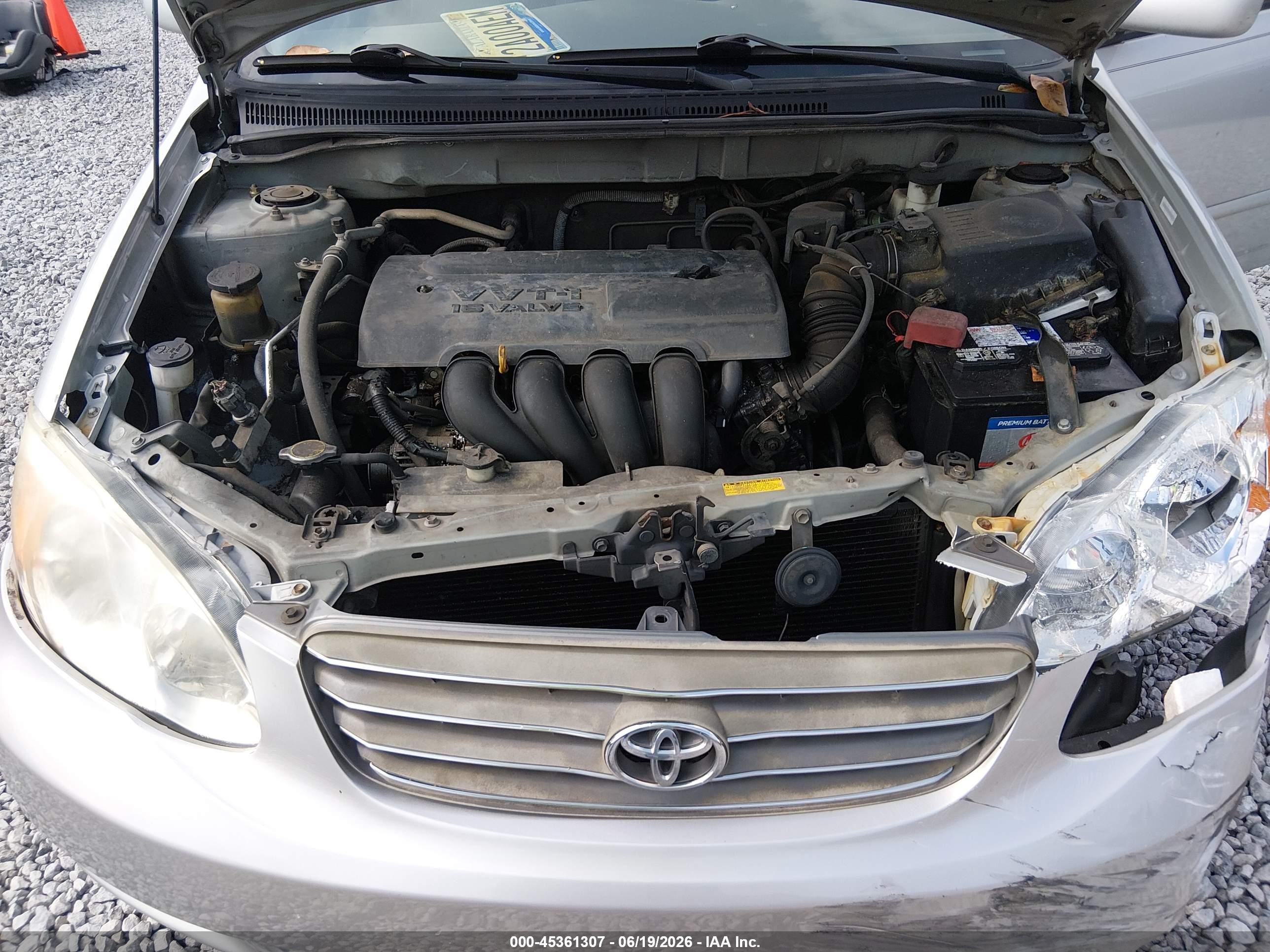 2003 Toyota Corolla Le Silver vin: 1NXBR32EX3Z148870