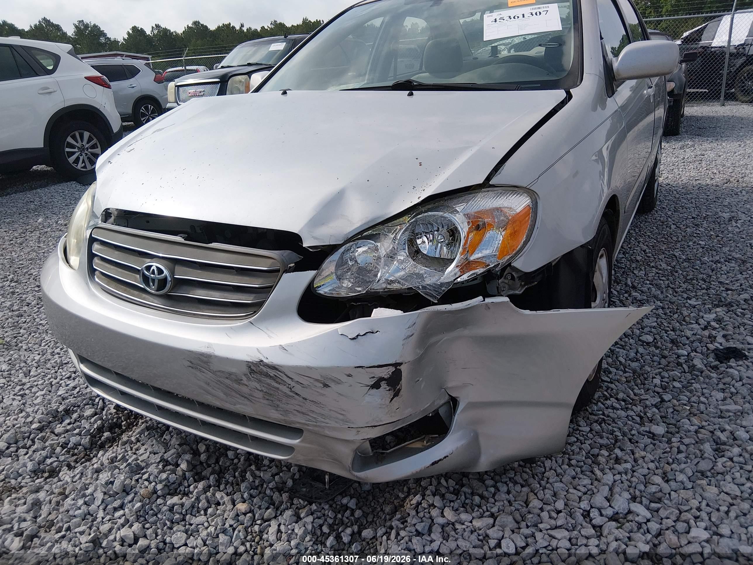 2003 Toyota Corolla Le Silver vin: 1NXBR32EX3Z148870