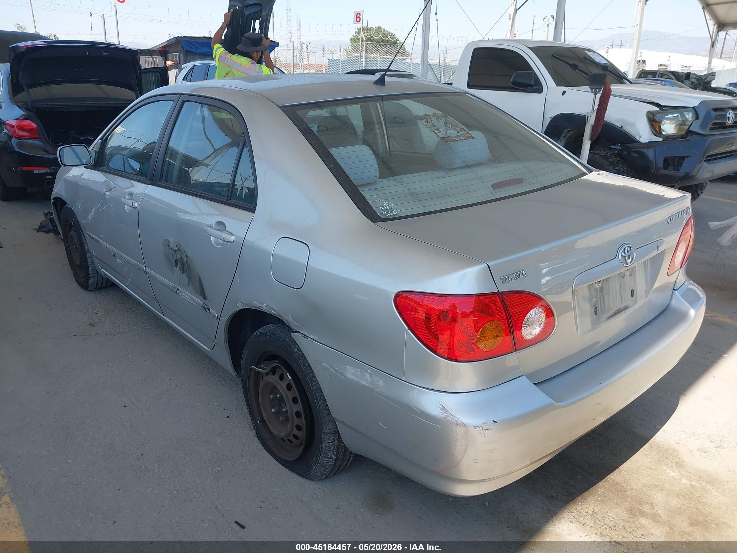 2003 Toyota Corolla Le Gray vin: 1NXBR32EX3Z182419