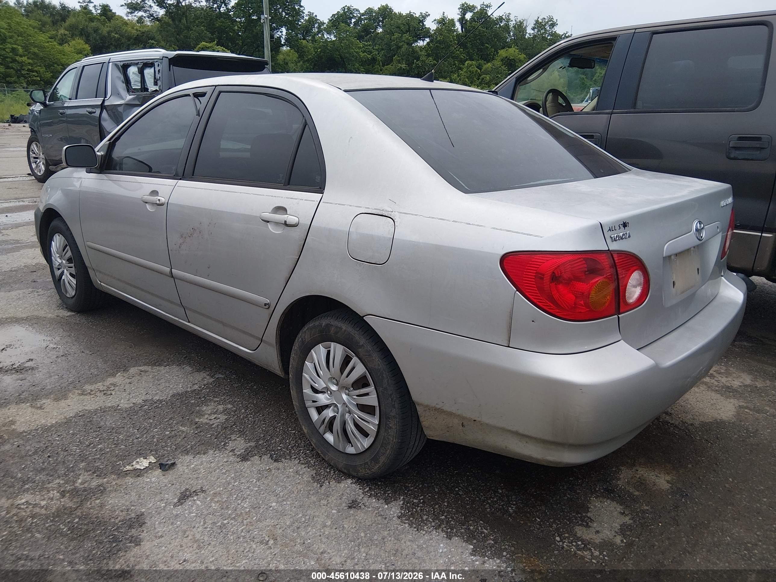 2003 Toyota Corolla Le Silver vin: 1NXBR32EX3Z183022