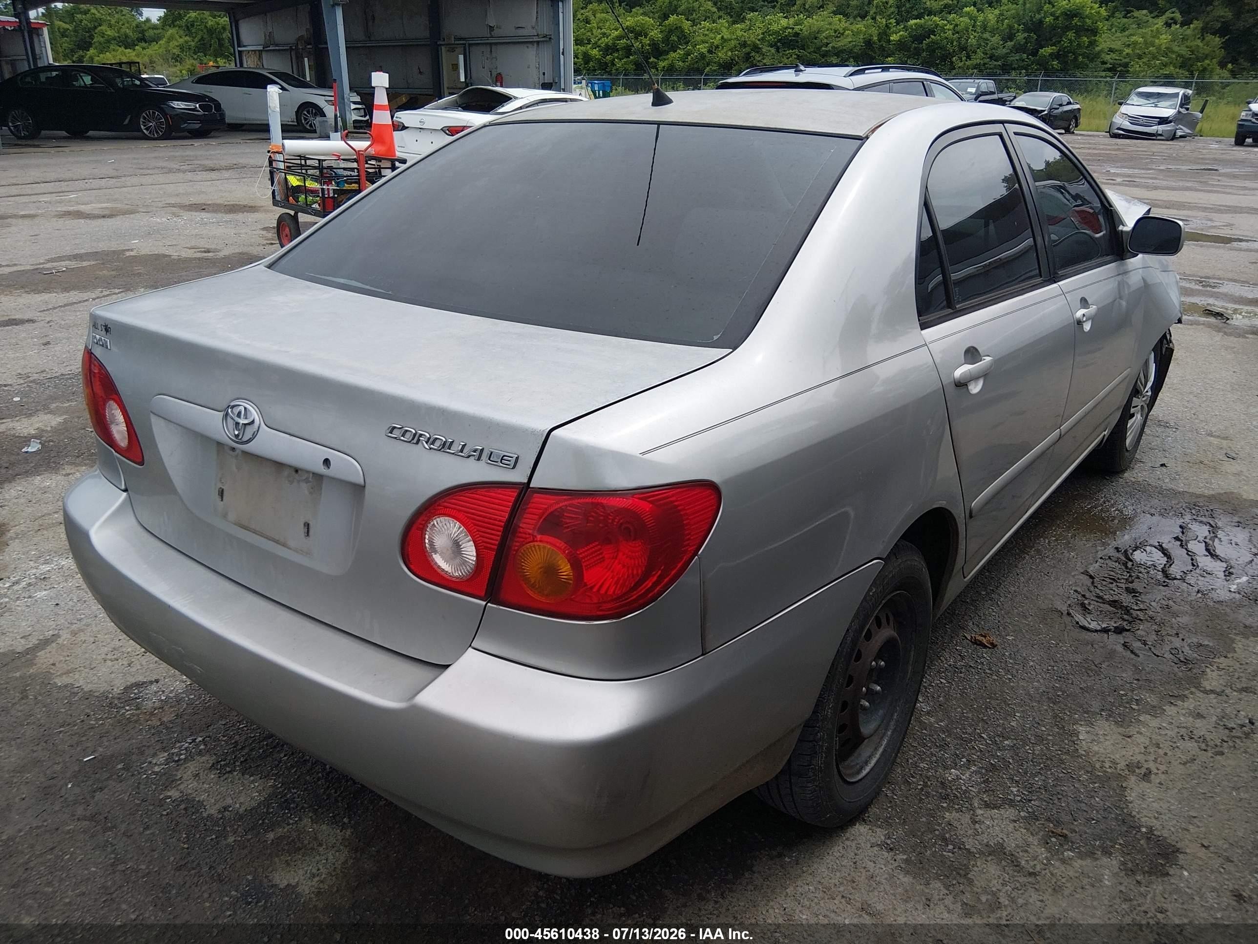 2003 Toyota Corolla Le Silver vin: 1NXBR32EX3Z183022