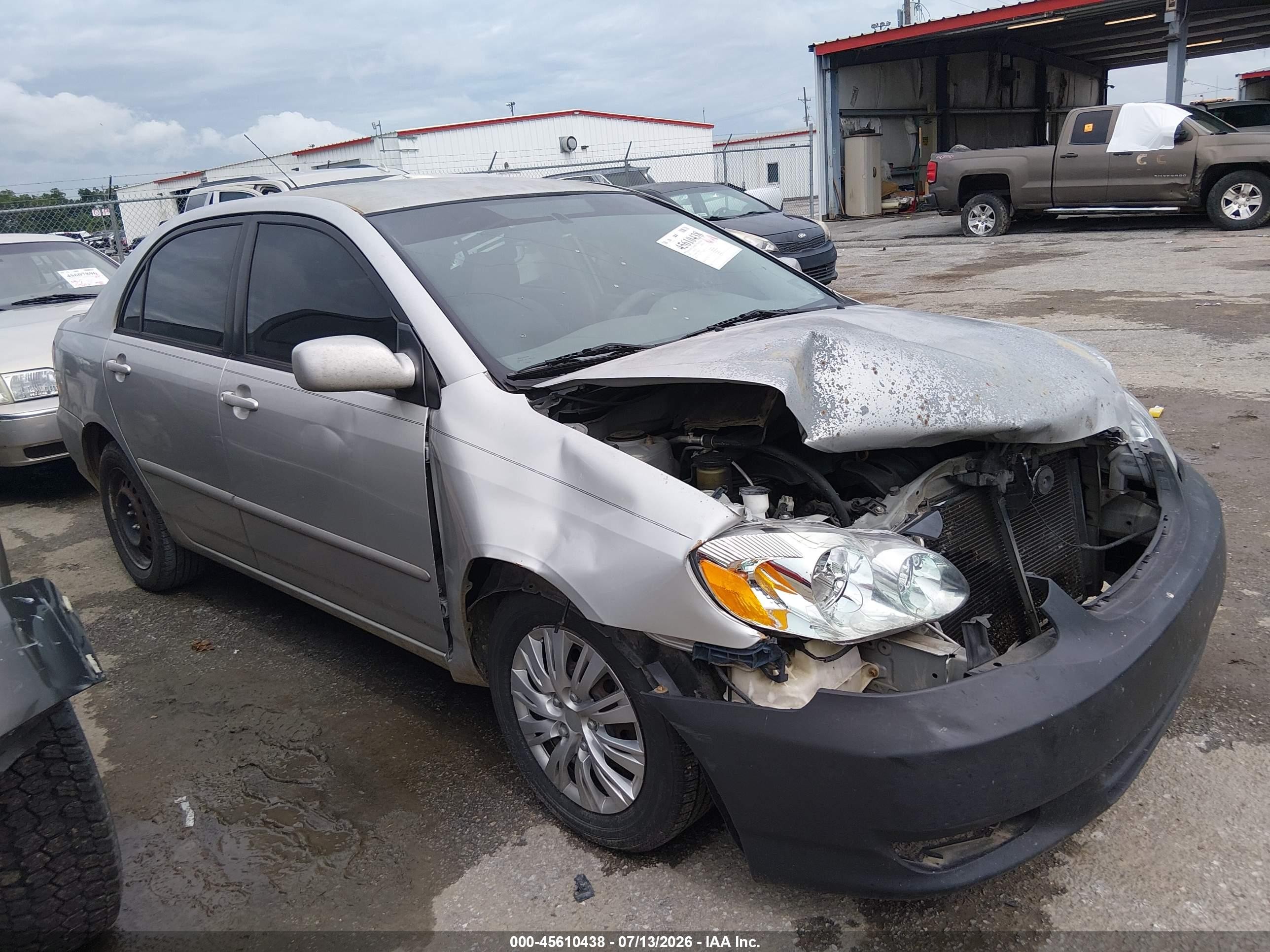 2003 Toyota Corolla Le Silver vin: 1NXBR32EX3Z183022