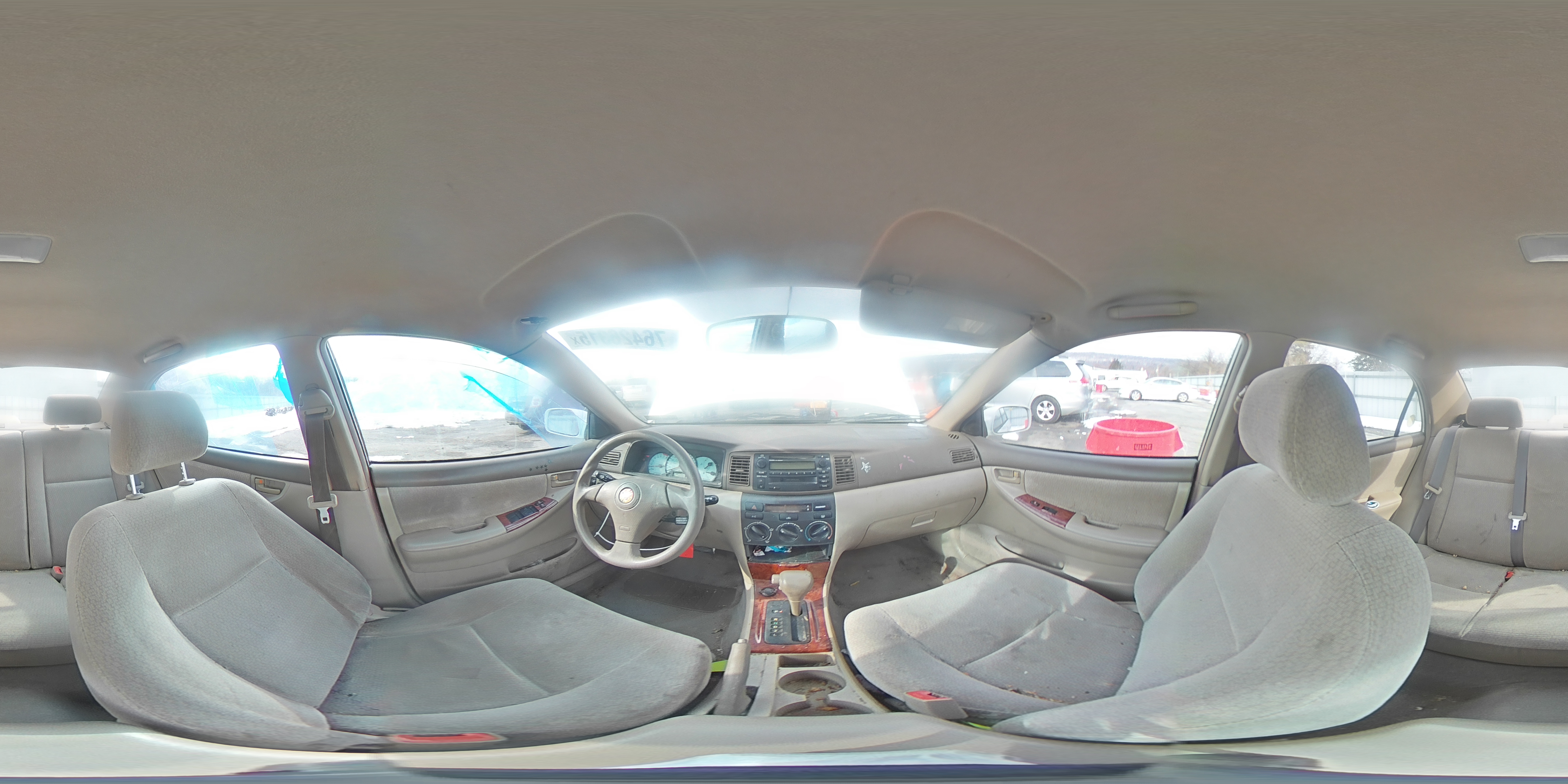 2004 Toyota Corolla Le White vin: 1NXBR32EX4Z230423