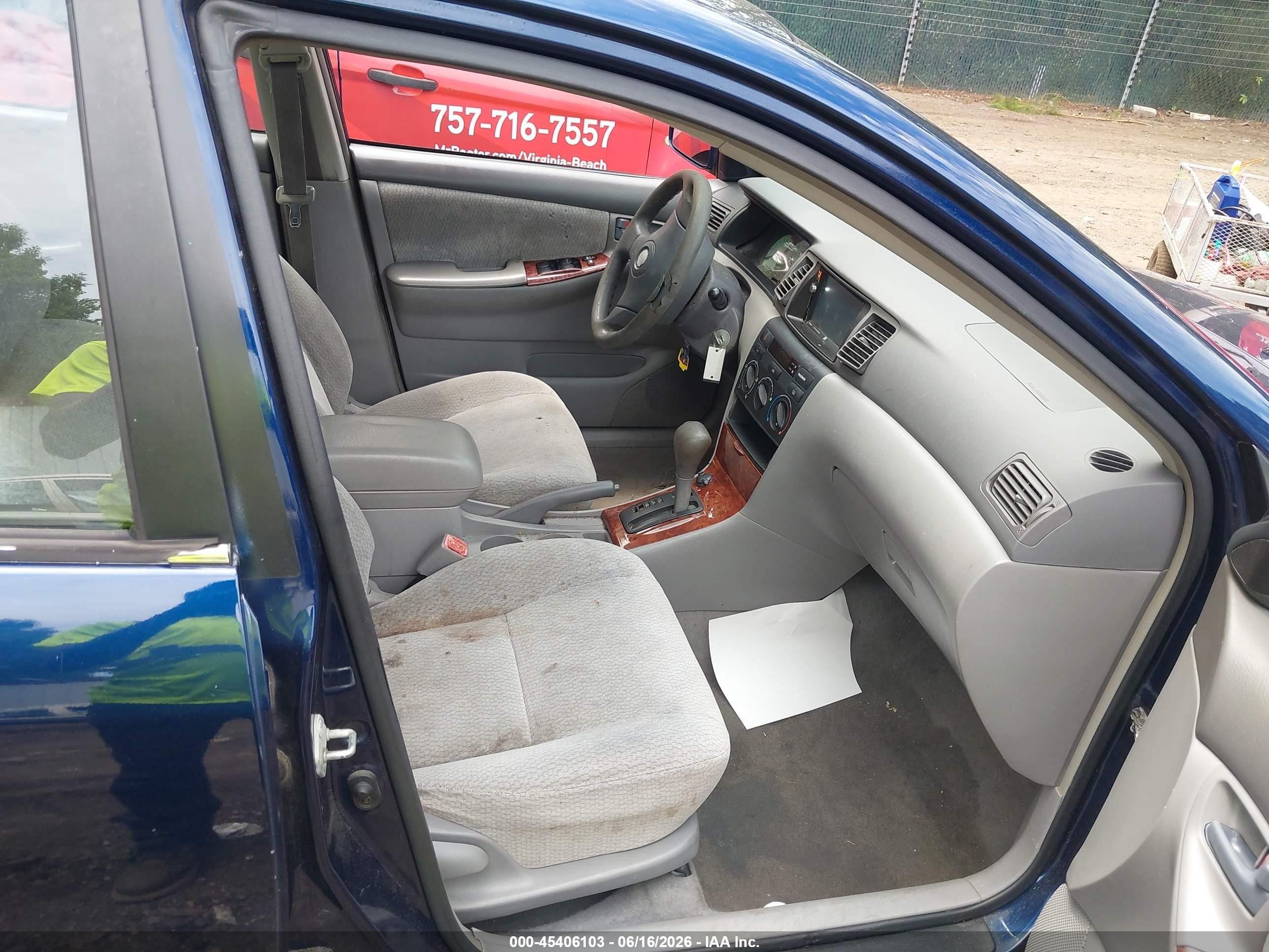 2004 Toyota Corolla Le Blue vin: 1NXBR32EX4Z239297