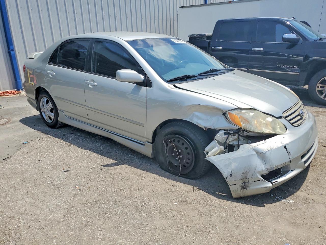 2004 Toyota Corolla S Silver vin: 1NXBR32EX4Z240403