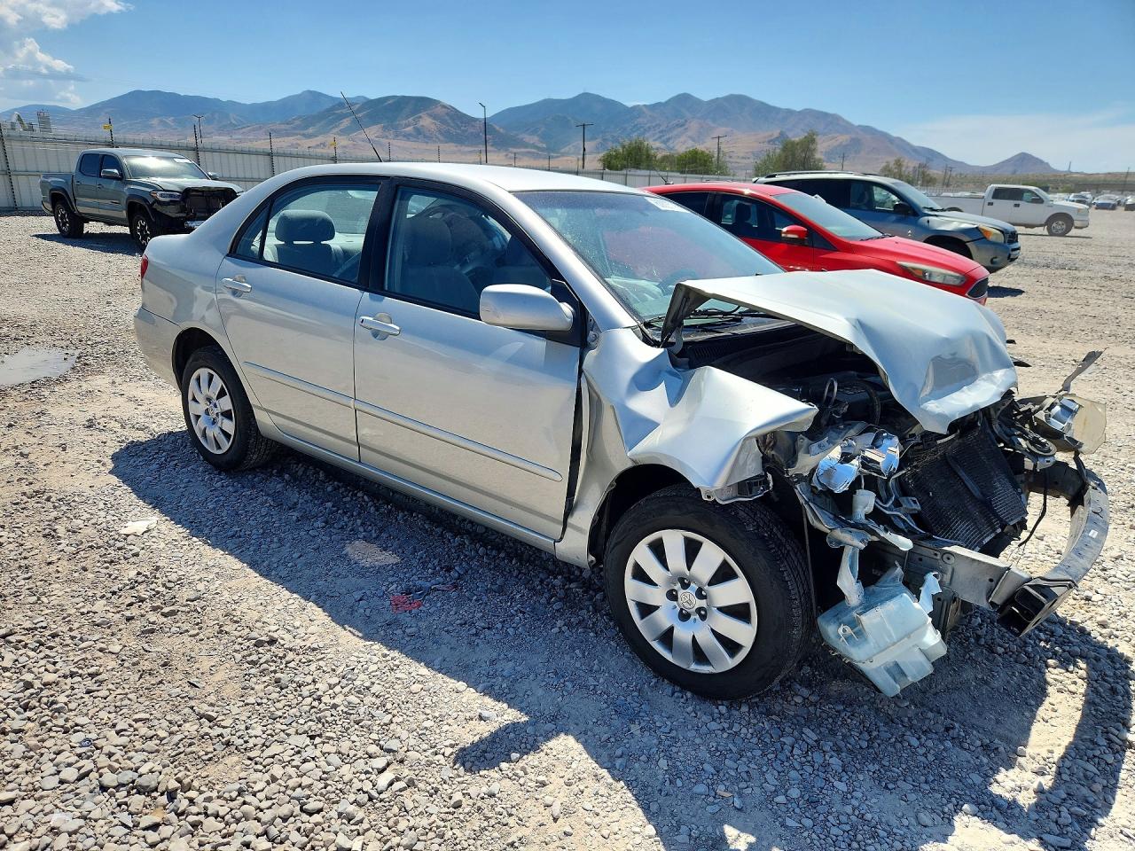 2004 Toyota Corolla Le Silver vin: 1NXBR32EX4Z243916