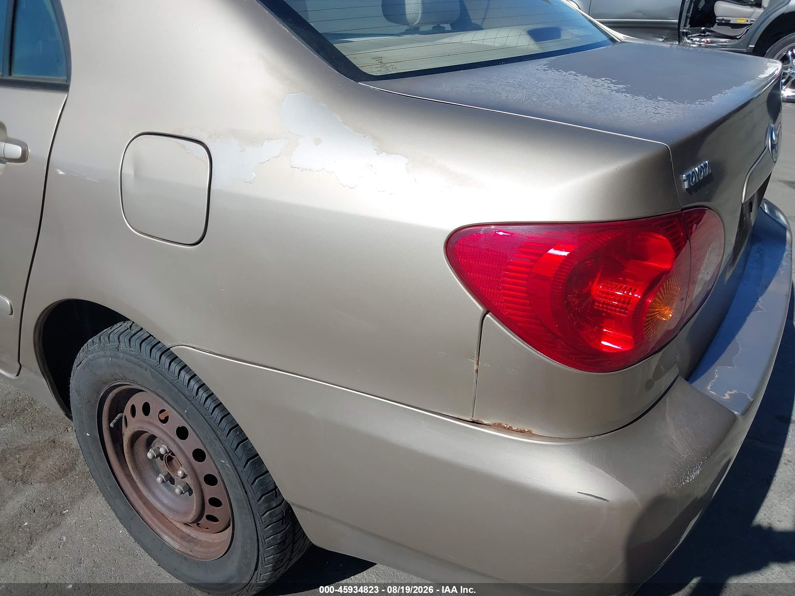 2004 Toyota Corolla Le Tan vin: 1NXBR32EX4Z245097
