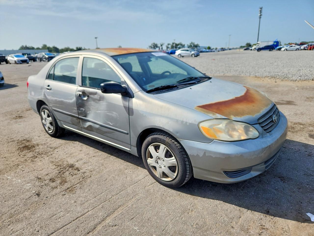2004 Toyota Corolla Ce Silver vin: 1NXBR32EX4Z256360