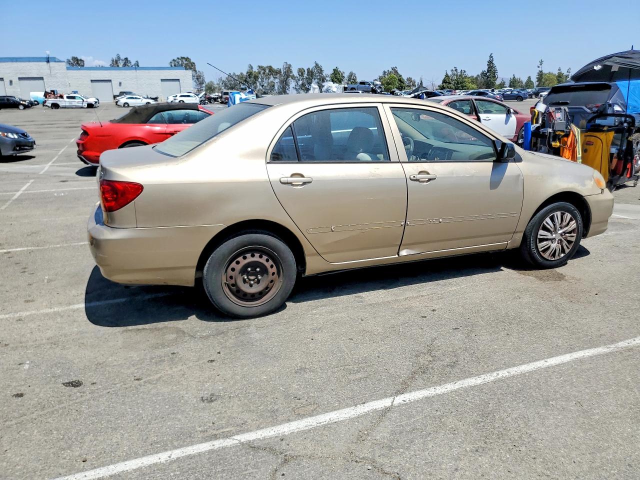 2004 Toyota Corolla Ce Beige vin: 1NXBR32EX4Z257699