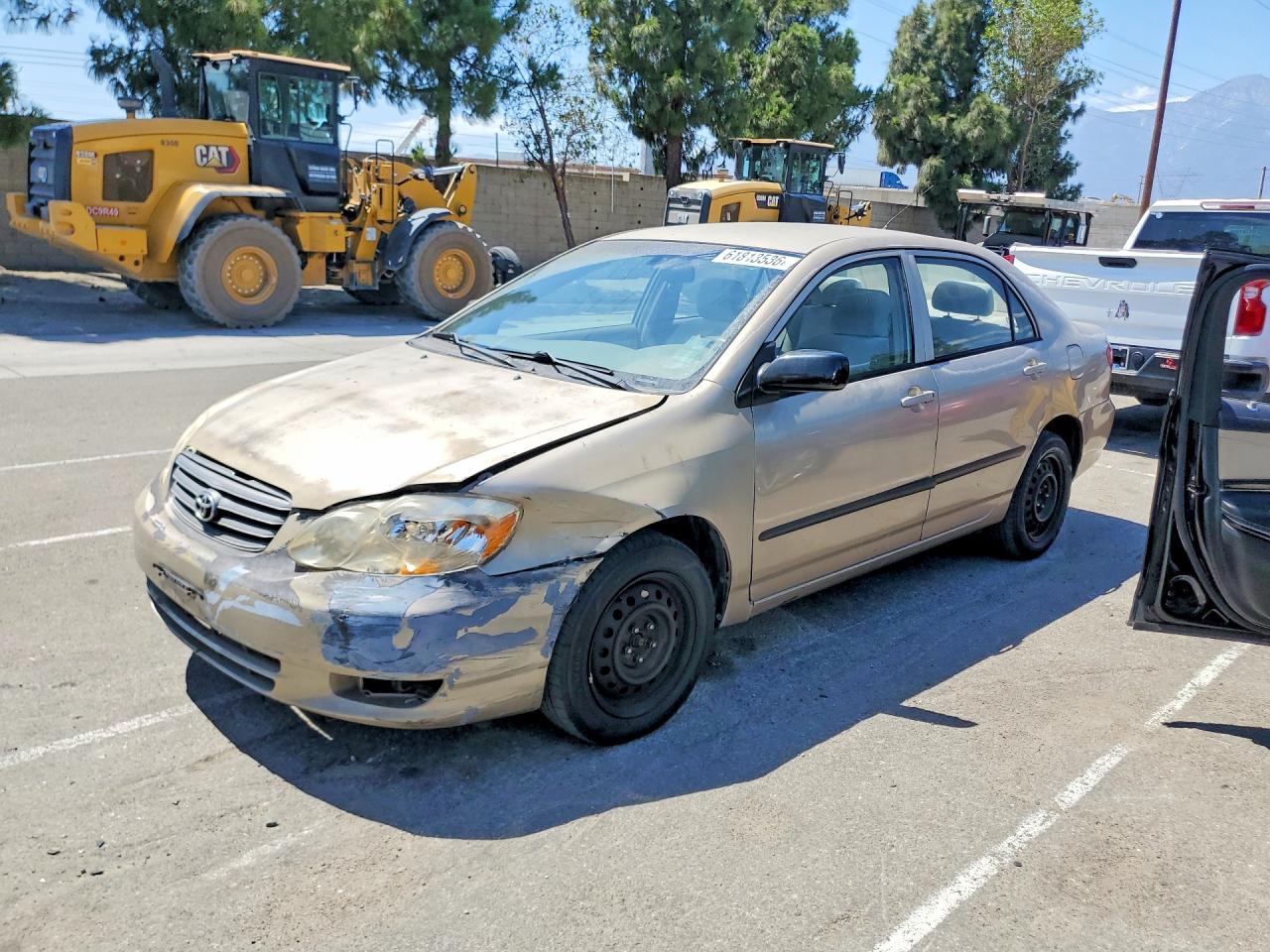 2004 Toyota Corolla Ce Beige vin: 1NXBR32EX4Z257699