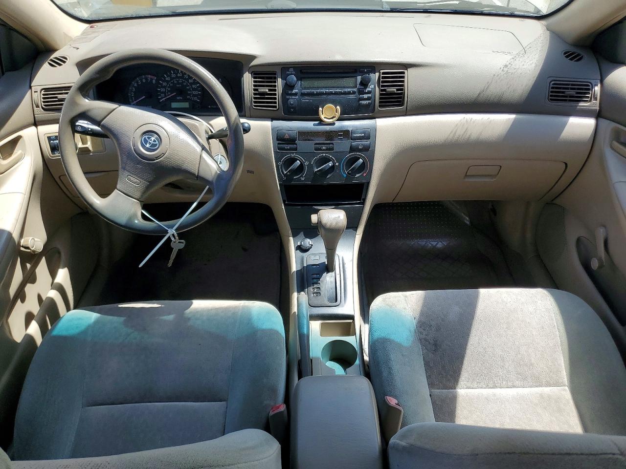 2004 Toyota Corolla Ce Beige vin: 1NXBR32EX4Z257699