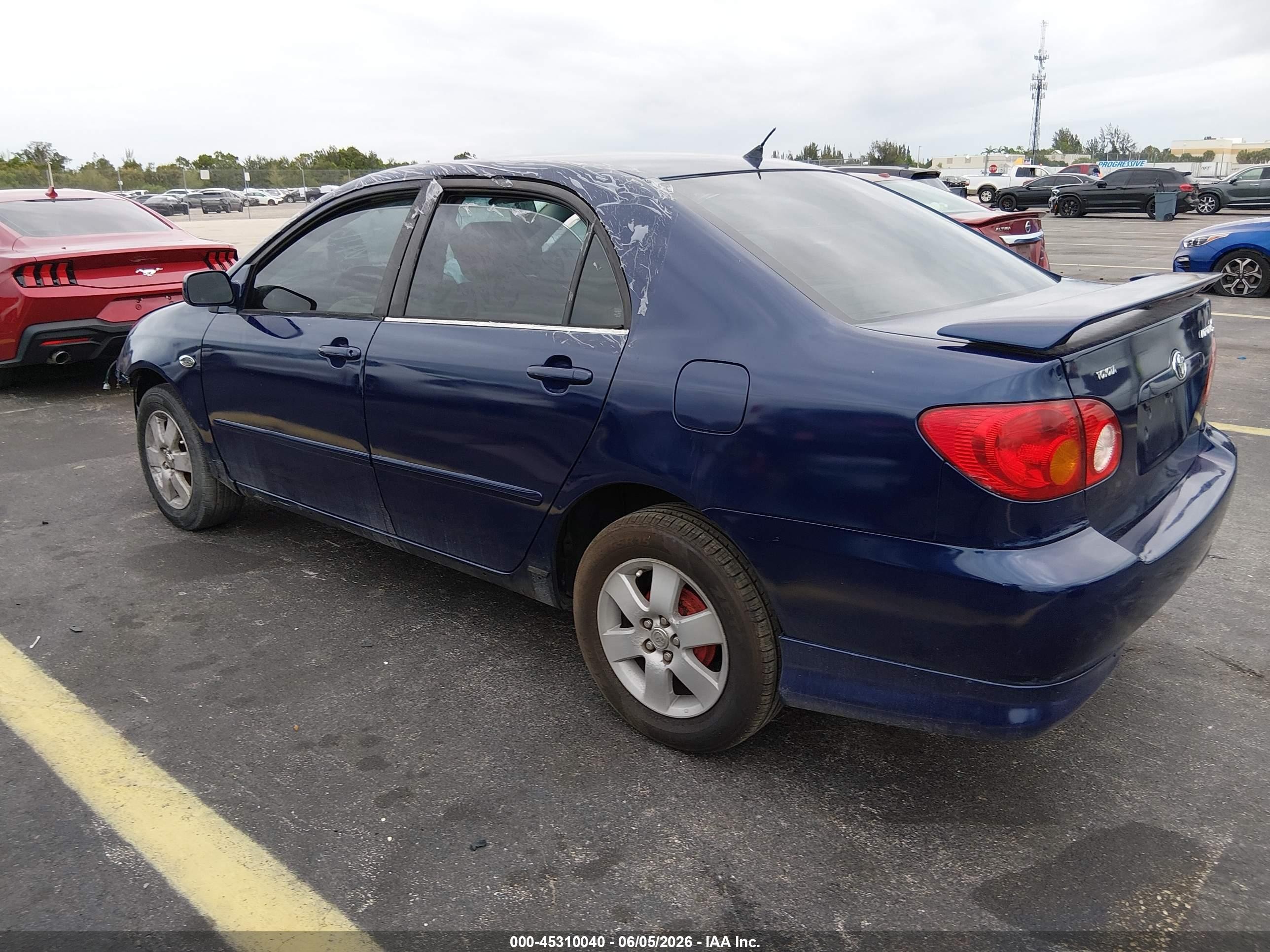 2004 Toyota Corolla S Blue vin: 1NXBR32EX4Z273496