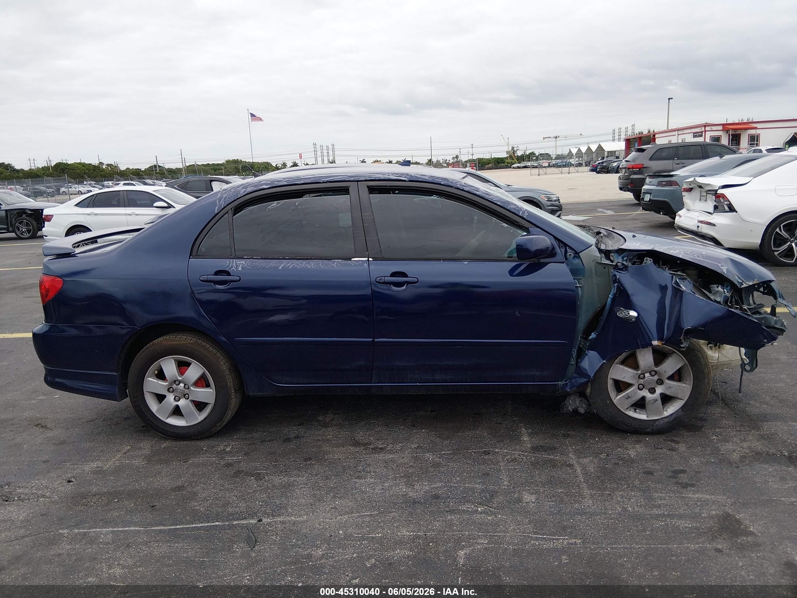 2004 Toyota Corolla S Blue vin: 1NXBR32EX4Z273496
