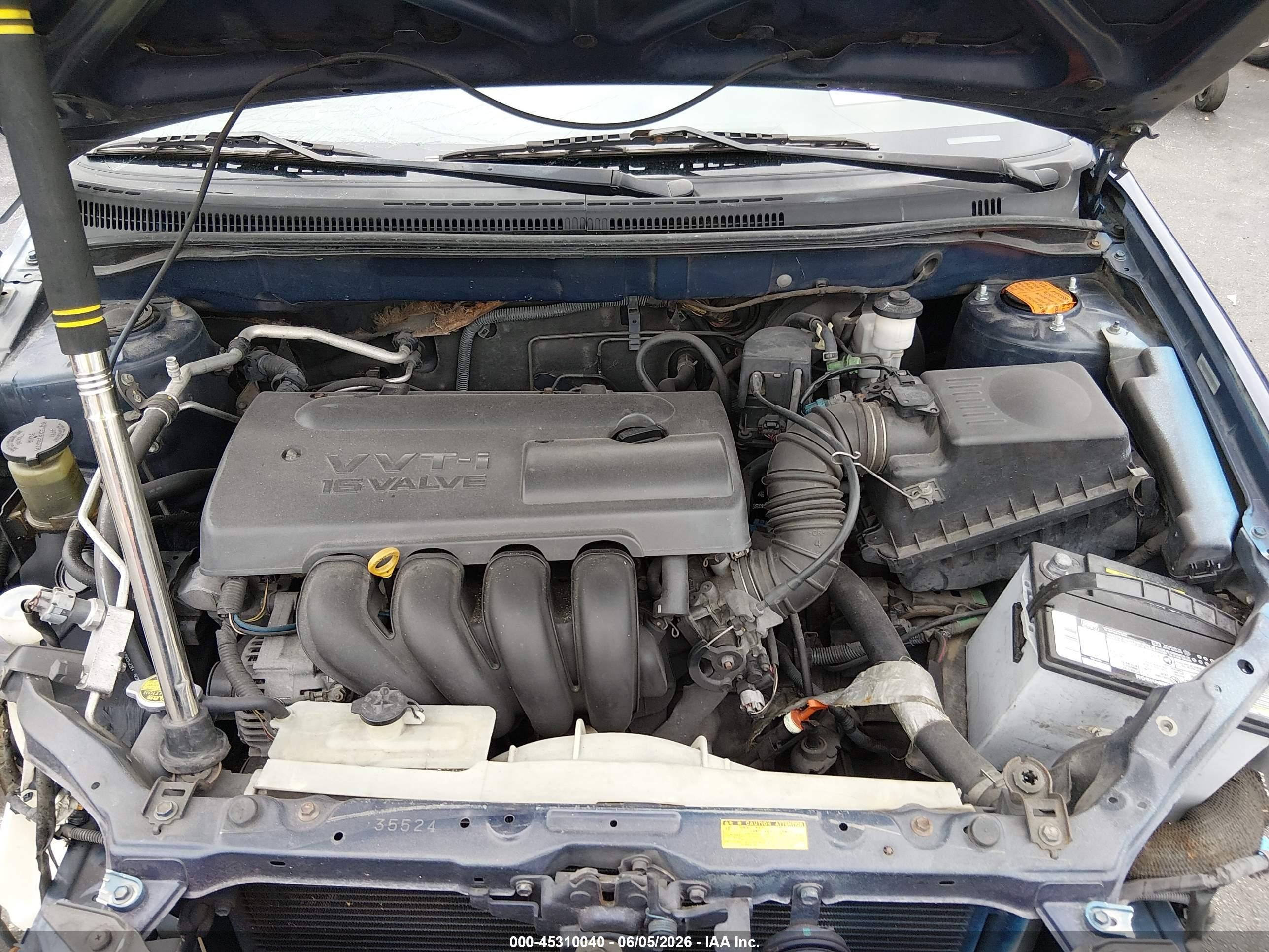 2004 Toyota Corolla S Blue vin: 1NXBR32EX4Z273496