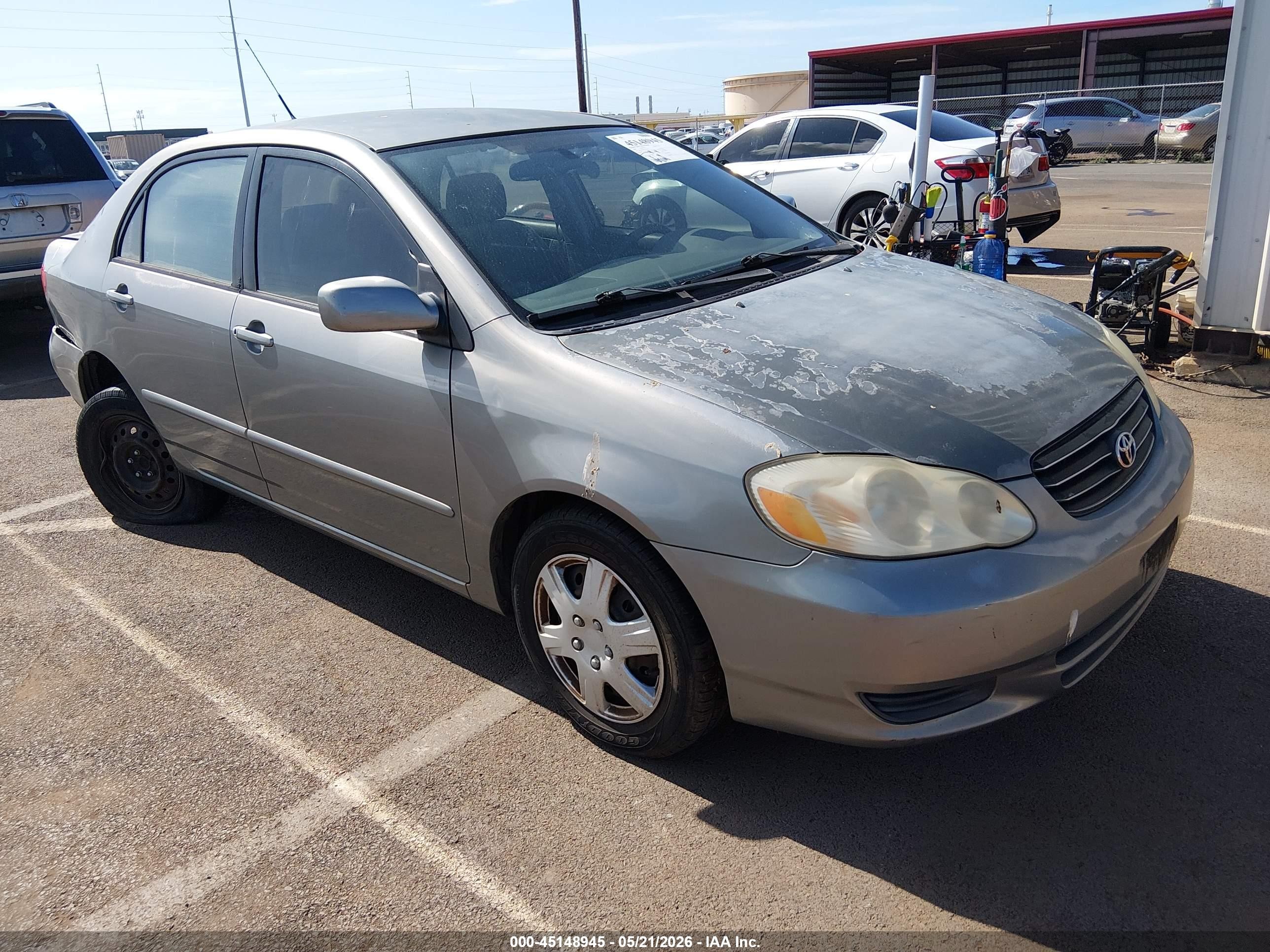 2004 Toyota Corolla Le Серебряный vin: 1NXBR32EX4Z273918
