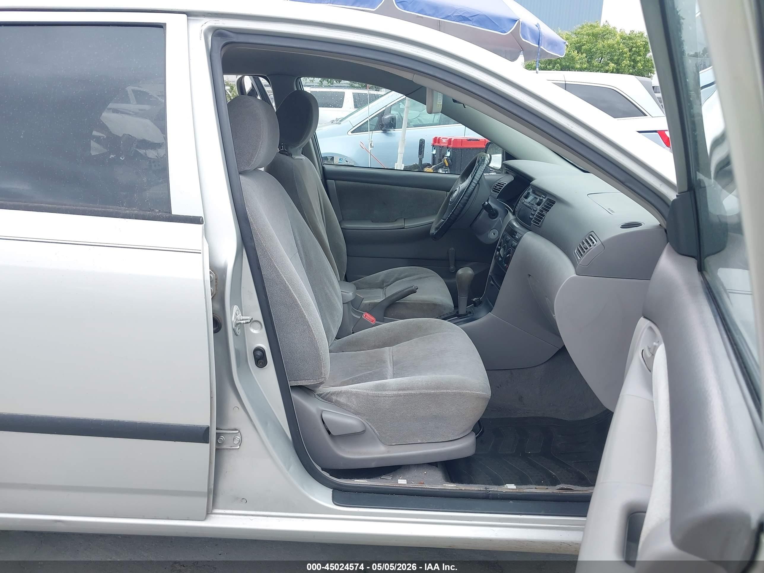 2004 Toyota Corolla Ce Gray vin: 1NXBR32EX4Z281999