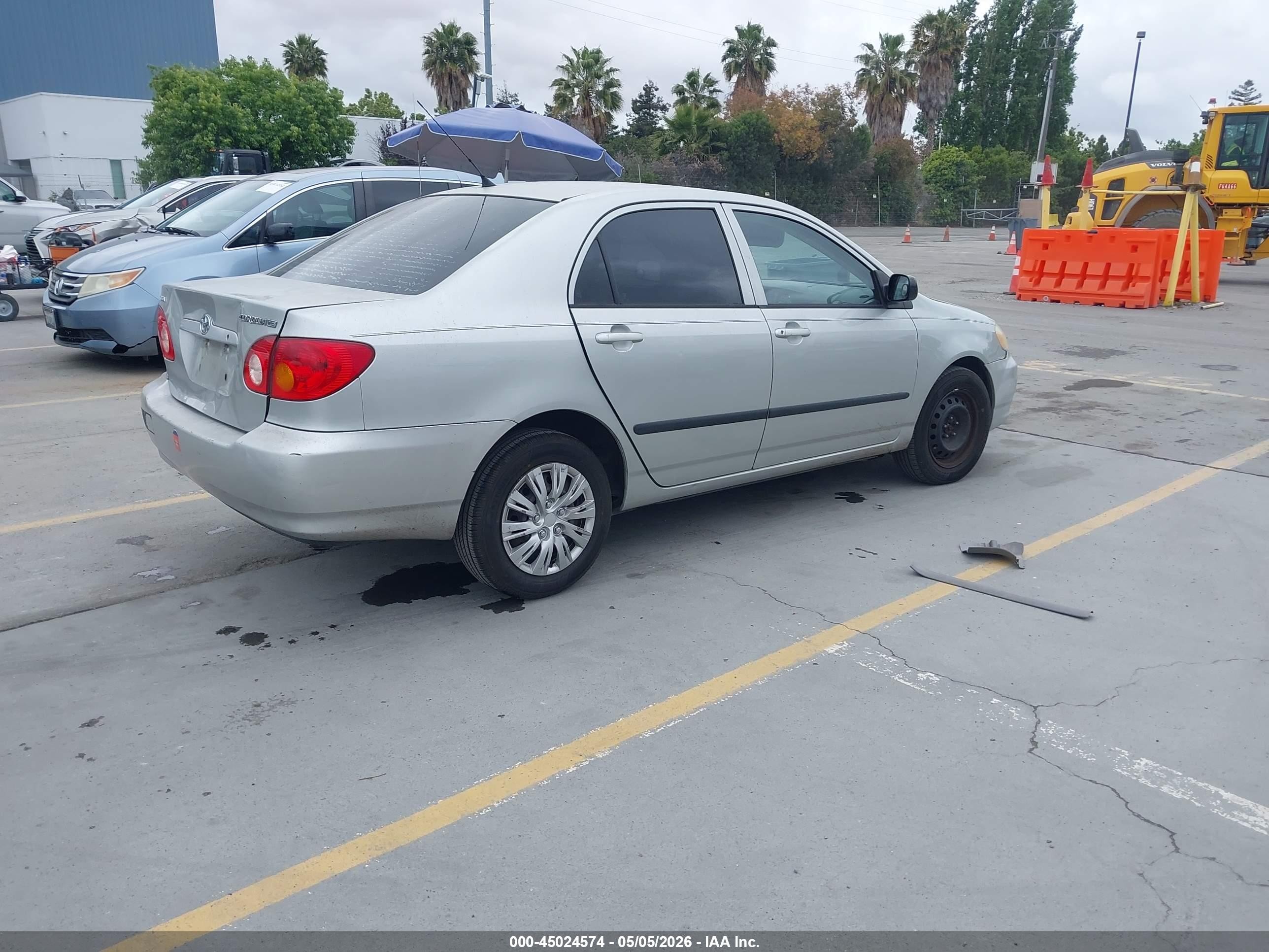 2004 Toyota Corolla Ce Gray vin: 1NXBR32EX4Z281999