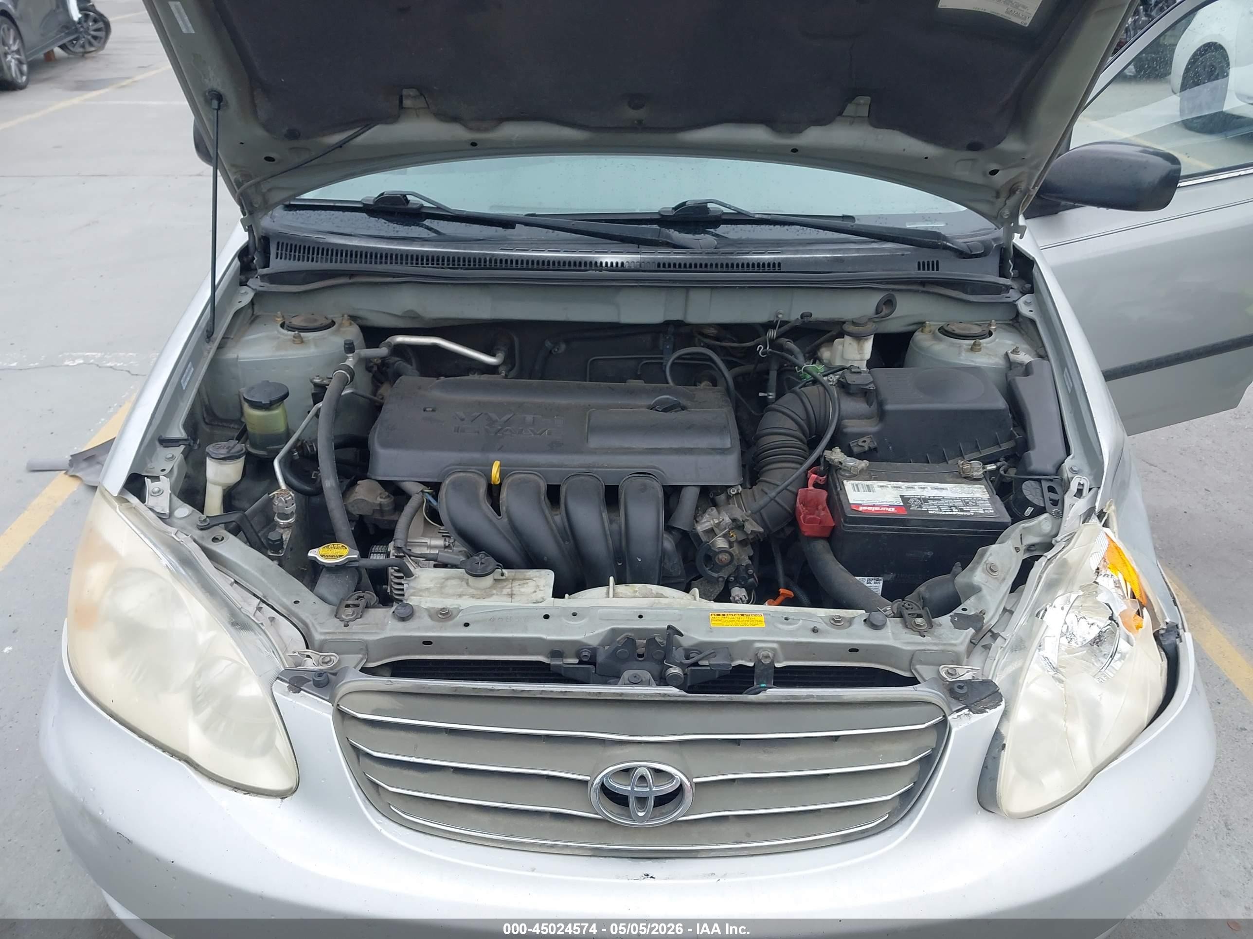 2004 Toyota Corolla Ce Gray vin: 1NXBR32EX4Z281999