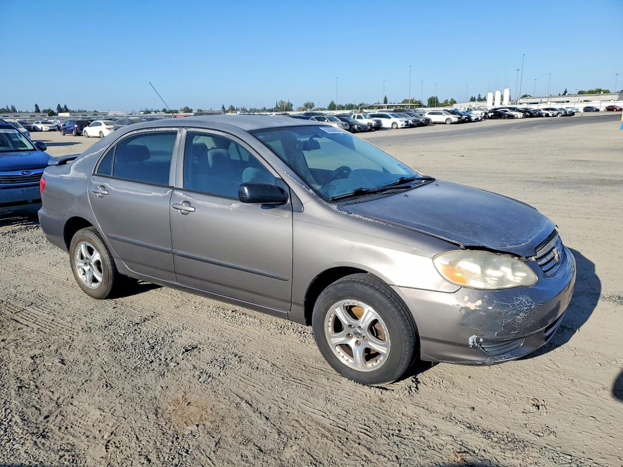 2004 Toyota Corolla Ce Gray vin: 1NXBR32EX4Z287334