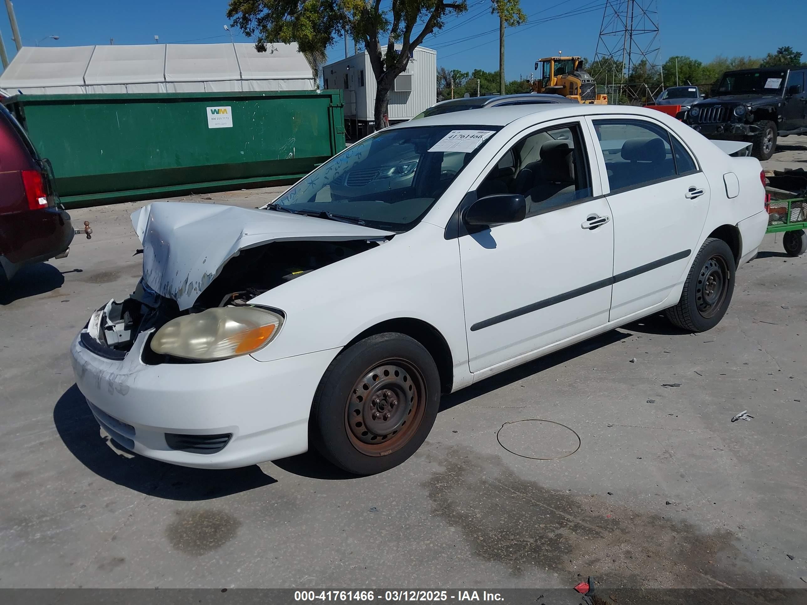2004 Toyota Corolla Ce White vin: 1NXBR32EX4Z289875