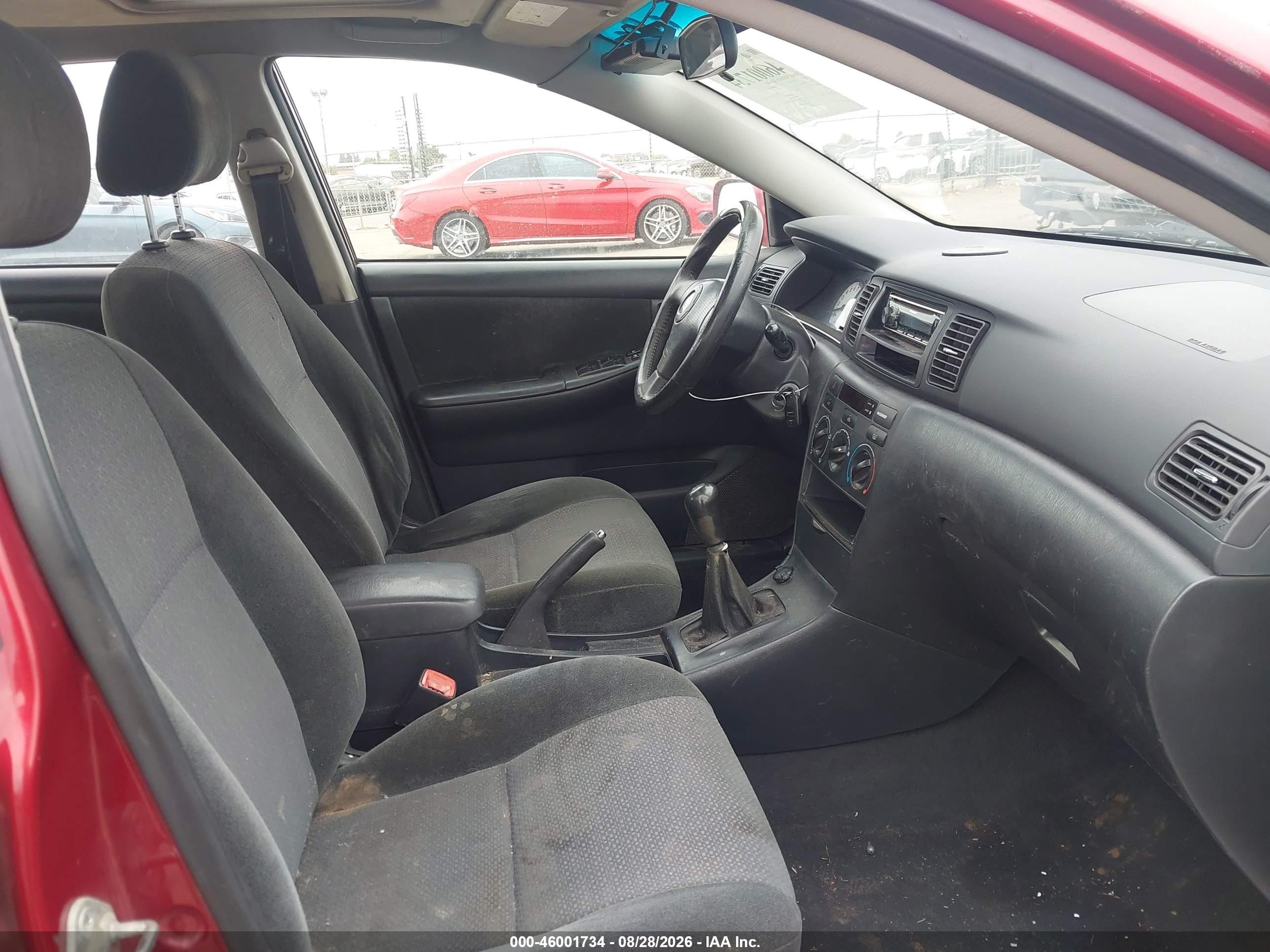 2004 Toyota Corolla S Red vin: 1NXBR32EX4Z331395