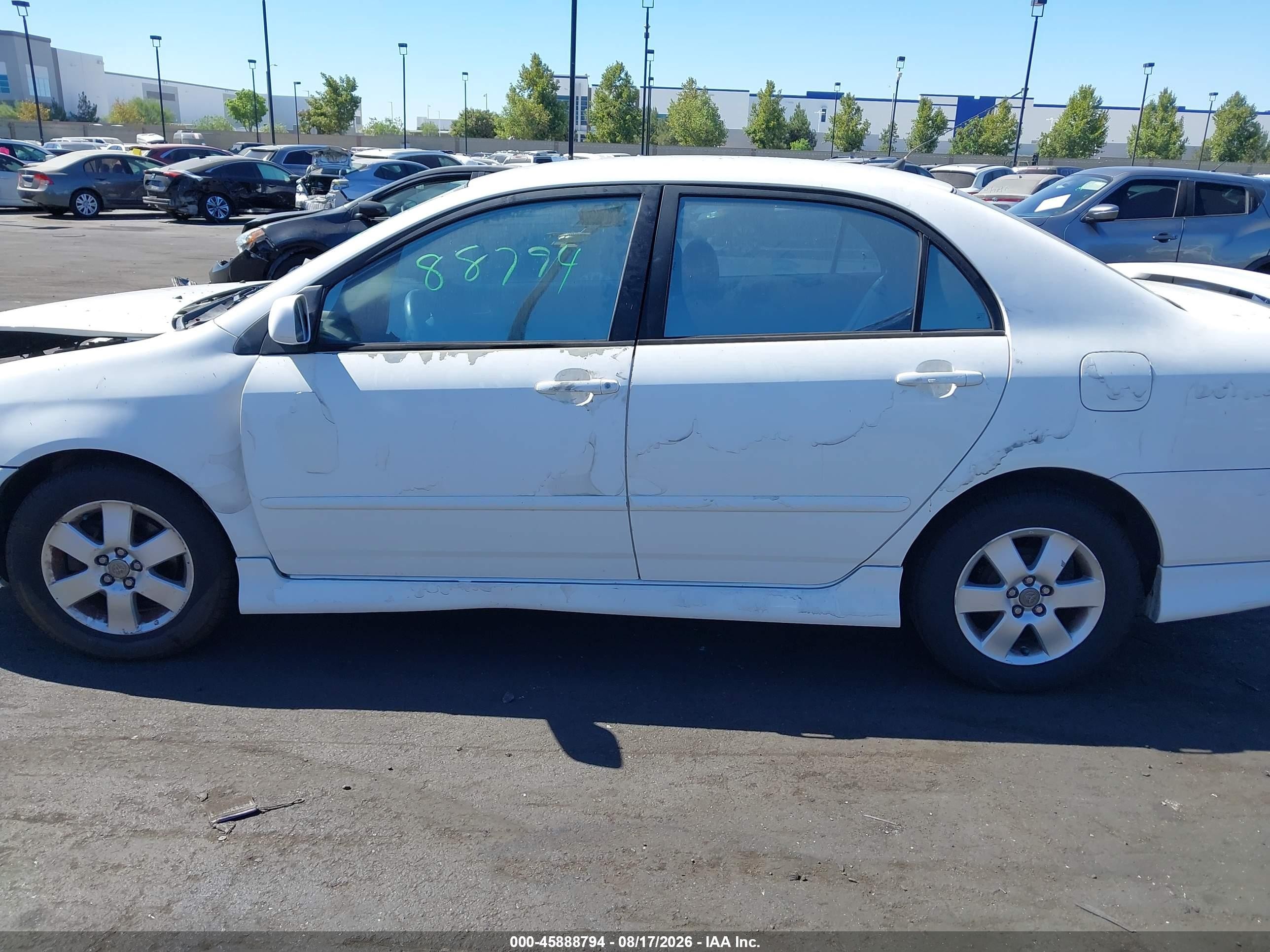2004 Toyota Corolla S White vin: 1NXBR32EX4Z337293