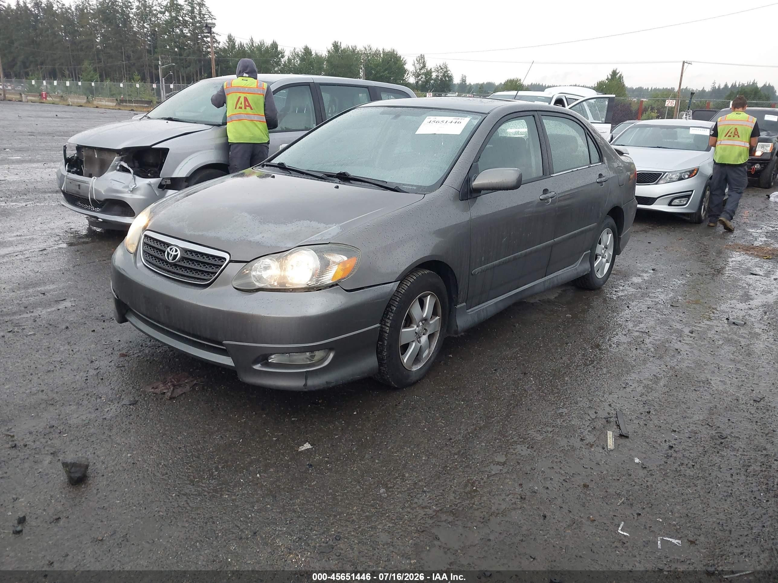 2005 Toyota Corolla S Gray vin: 1NXBR32EX5Z382655