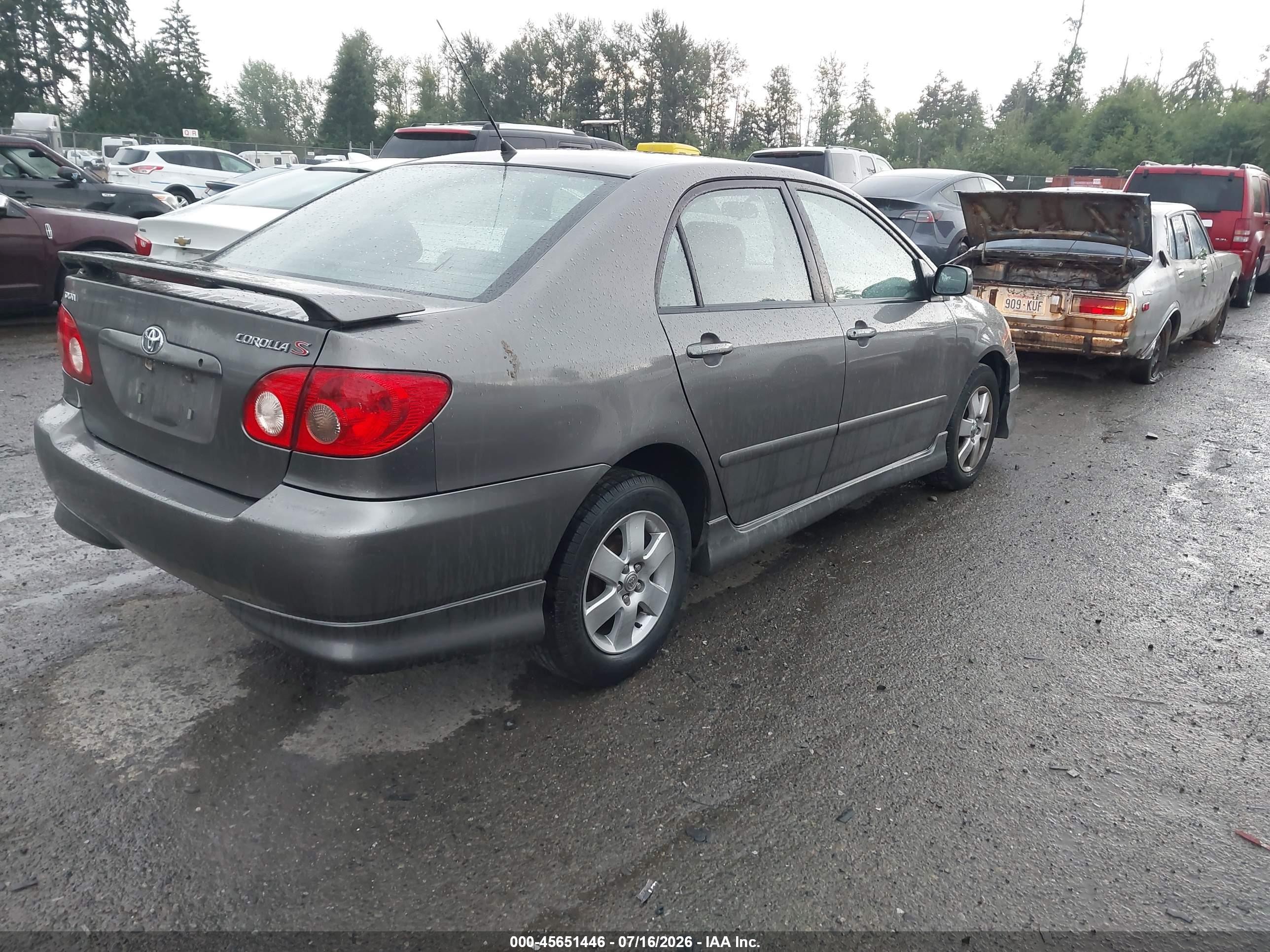 2005 Toyota Corolla S Gray vin: 1NXBR32EX5Z382655